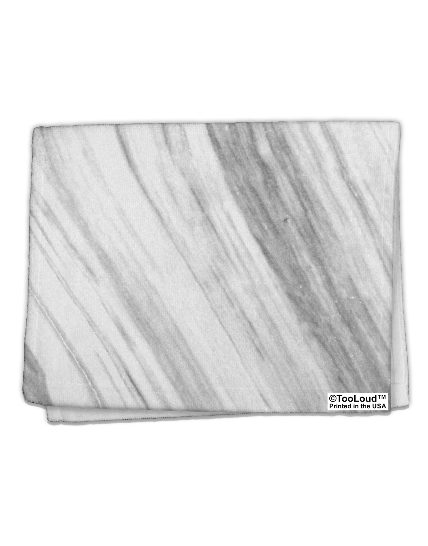 White Marble Pattern 11"x18" Dish Fingertip Towel All Over Print by TooLoud-TooLoud-White-Davson Sales