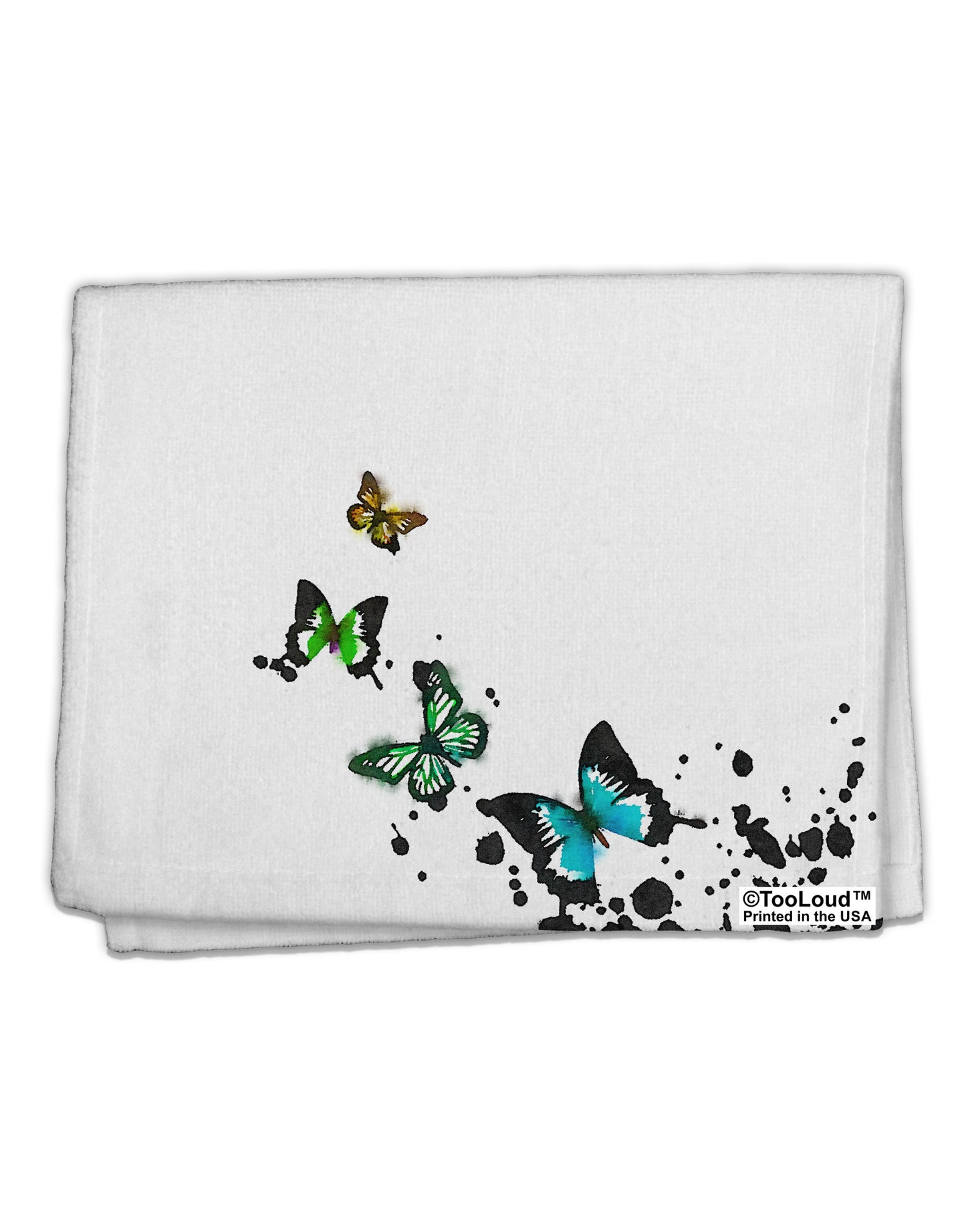 Splatter Butterflies AOP 11"x18" Dish Fingertip Towel All Over Print-Fingertip Towel-TooLoud-White-Davson Sales