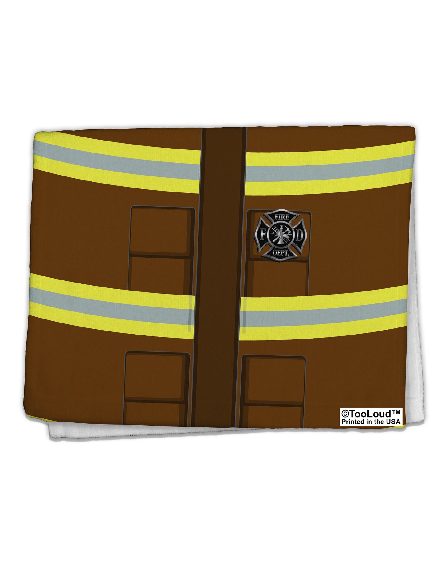 Firefighter Brown AOP 11"x18" Dish Fingertip Towel All Over Print-Fingertip Towel-TooLoud-White-Davson Sales