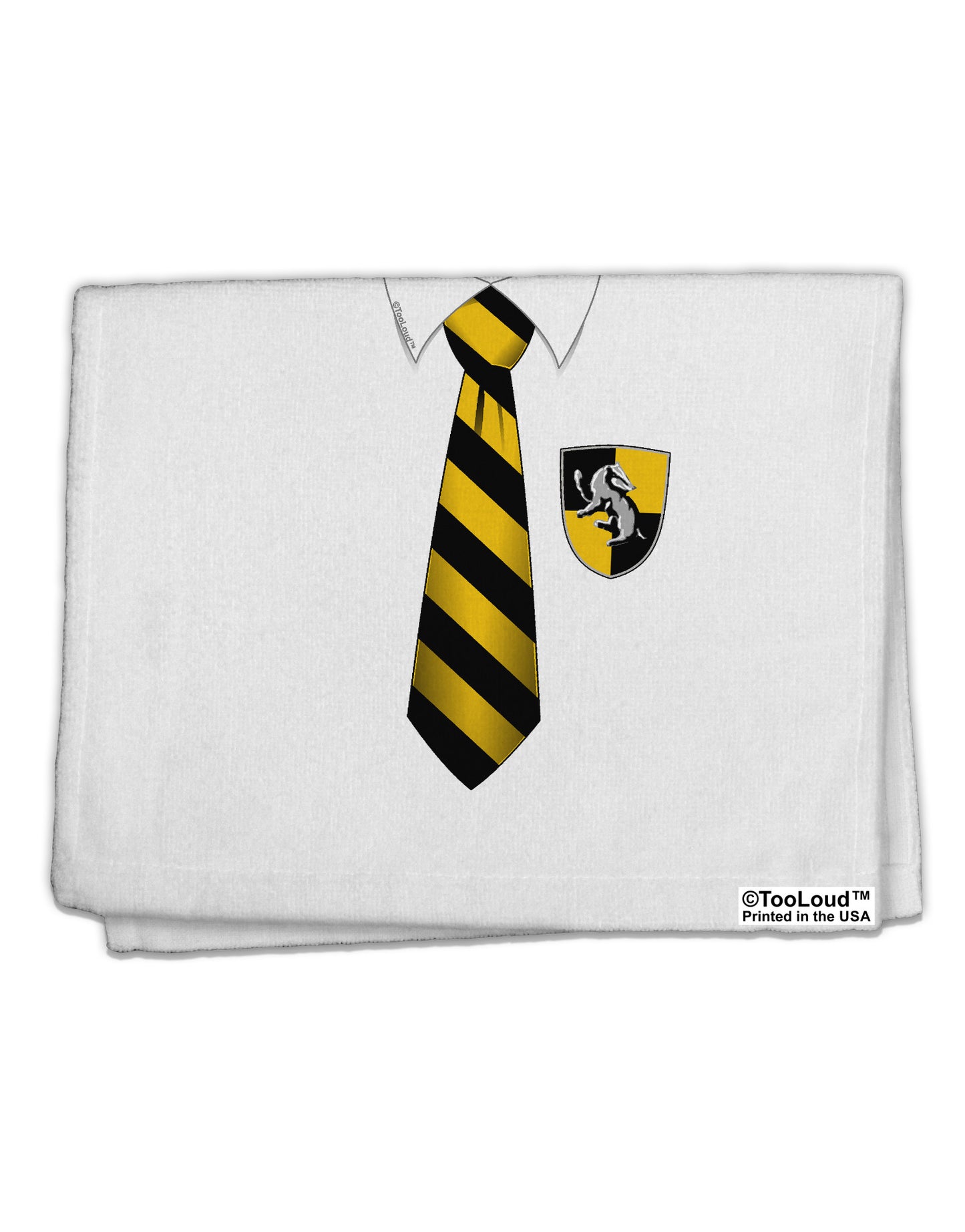 TooLoud Wizard Uniform Yellow and Black AOP 11"x18" Dish Fingertip Towel All Over Print-Fingertip Towel-TooLoud-White-Davson Sales
