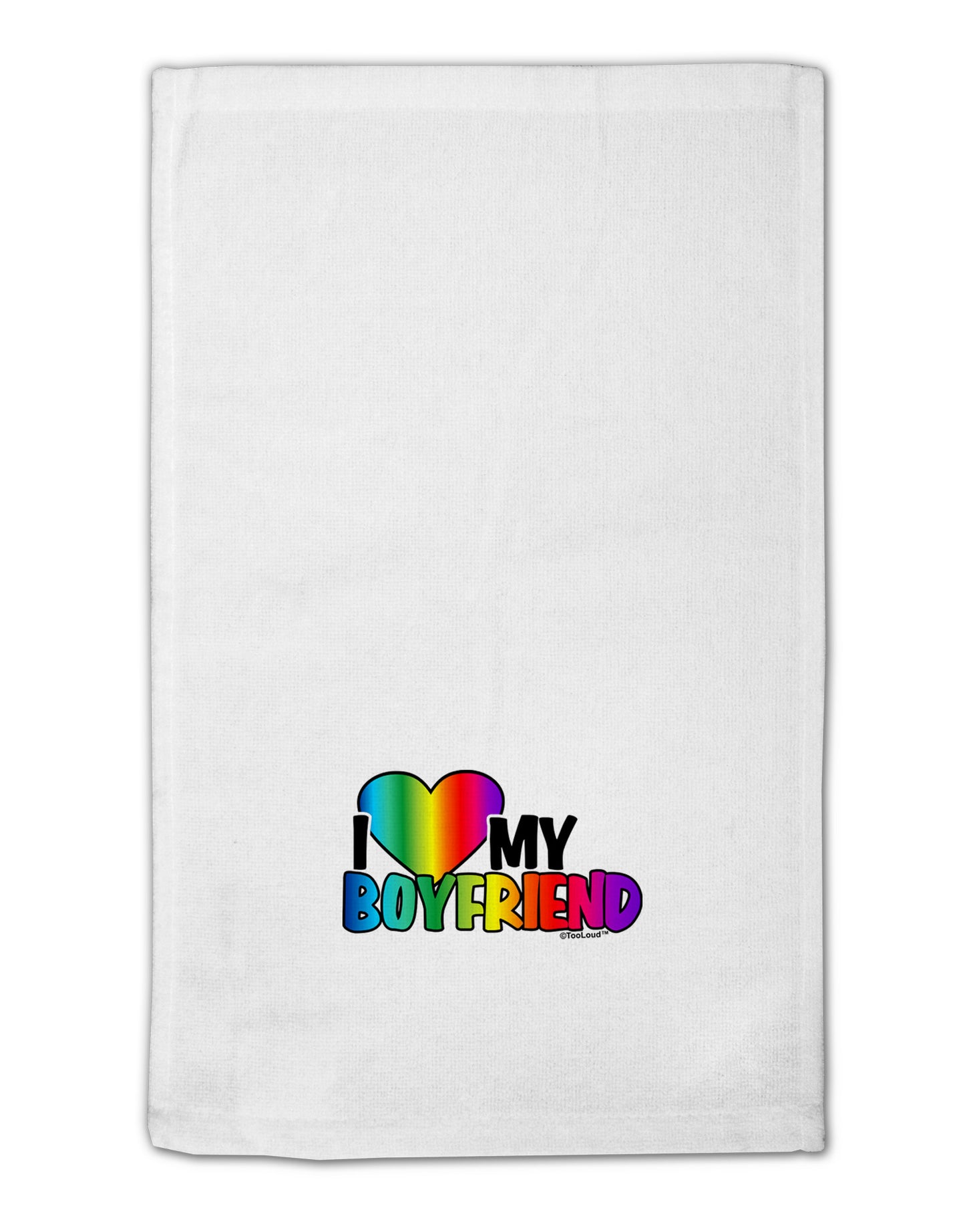 I Heart My Boyfriend - Rainbow 11"x18" Dish Fingertip Towel-Fingertip Towel-TooLoud-White-Davson Sales