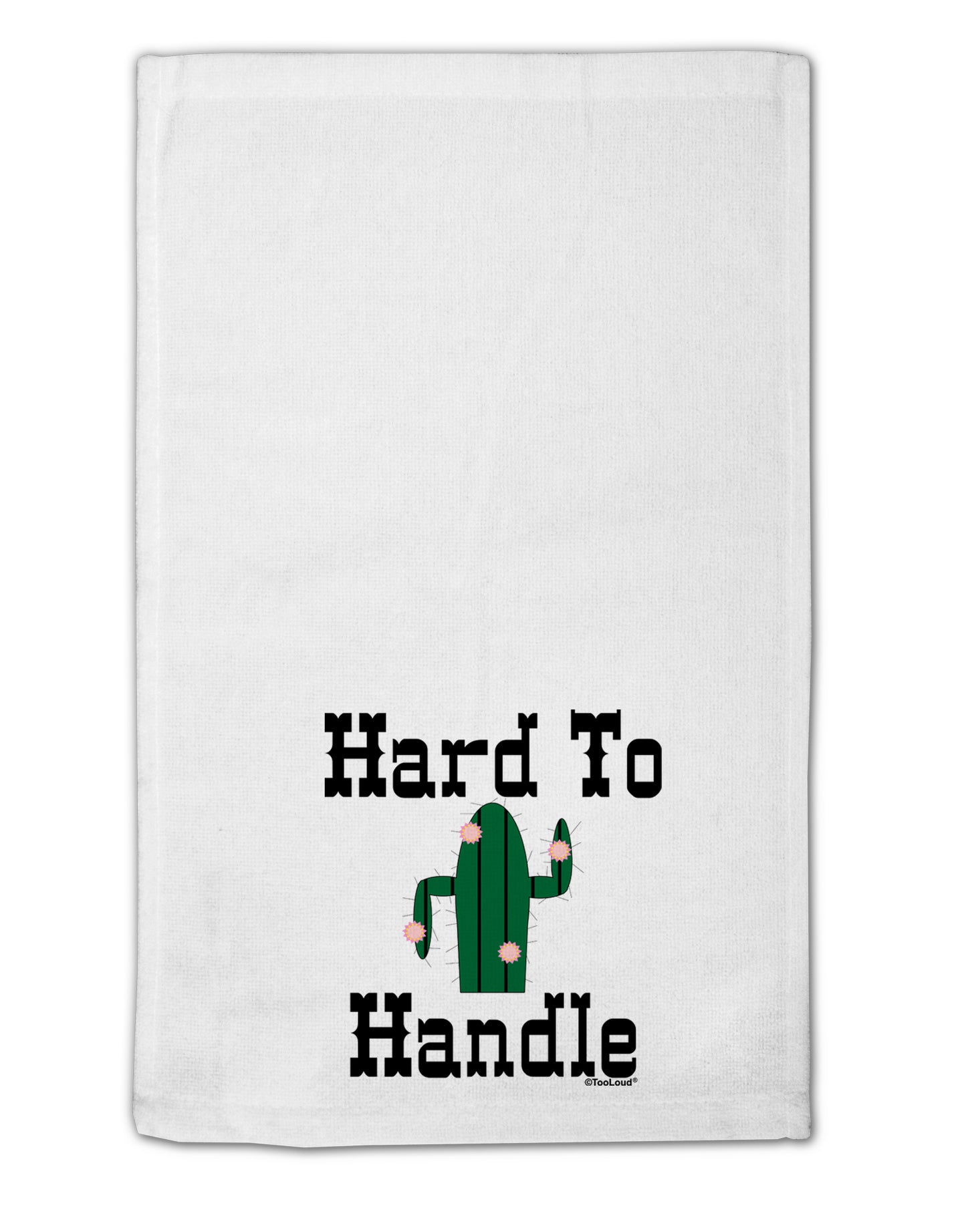 Hard To Handle Cactus 11"x18" Dish Fingertip Towel by TooLoud-TooLoud-White-Davson Sales