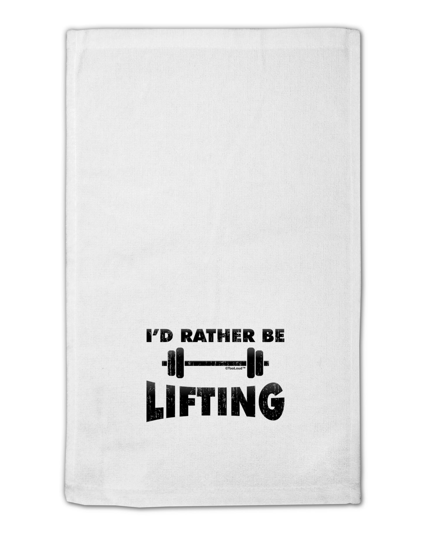 I'd Rather Be Lifting 11"x18" Dish Fingertip Towel-Fingertip Towel-TooLoud-White-Davson Sales