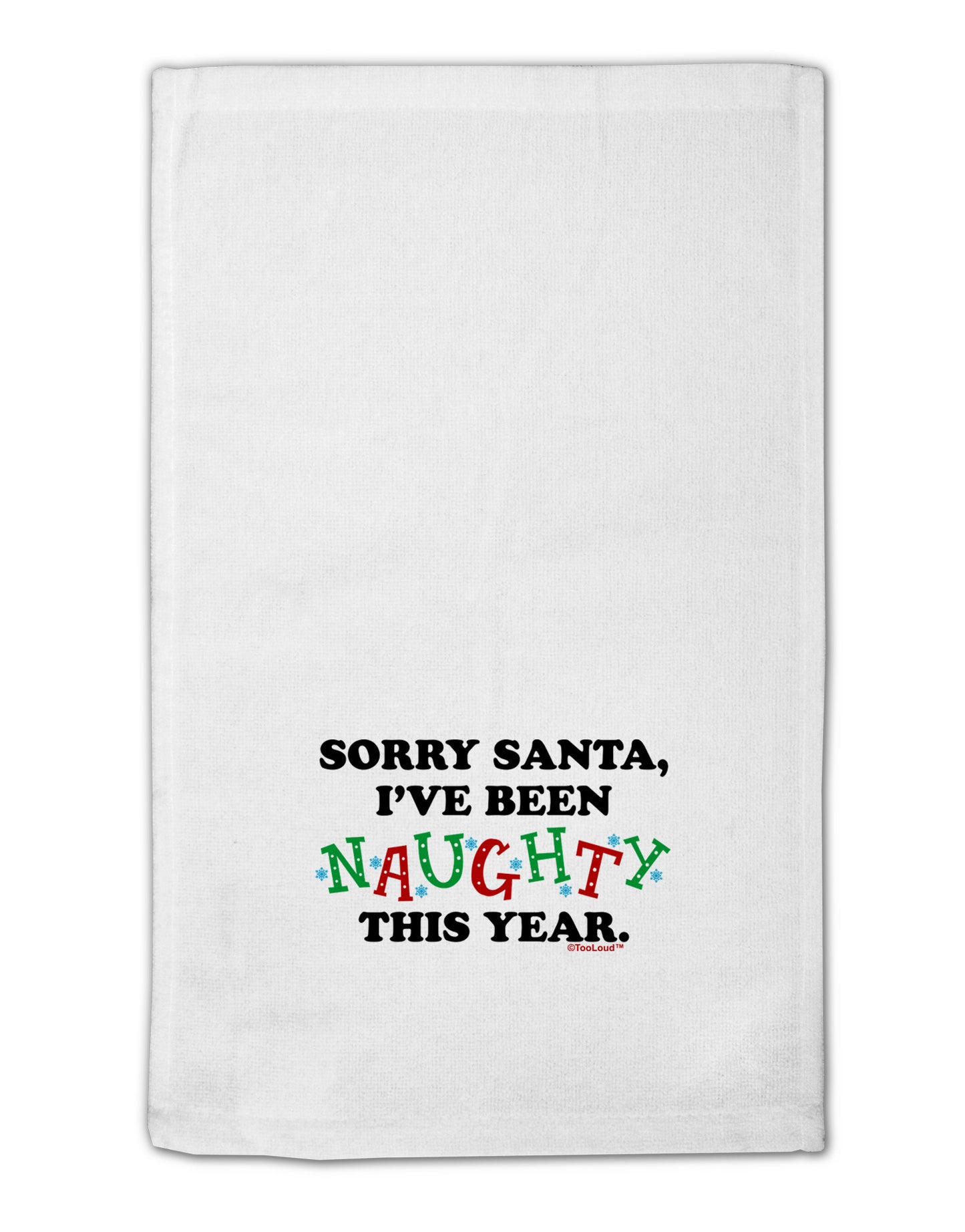 I've Been Naughty This Year 11"x18" Dish Fingertip Towel-Fingertip Towel-TooLoud-White-Davson Sales