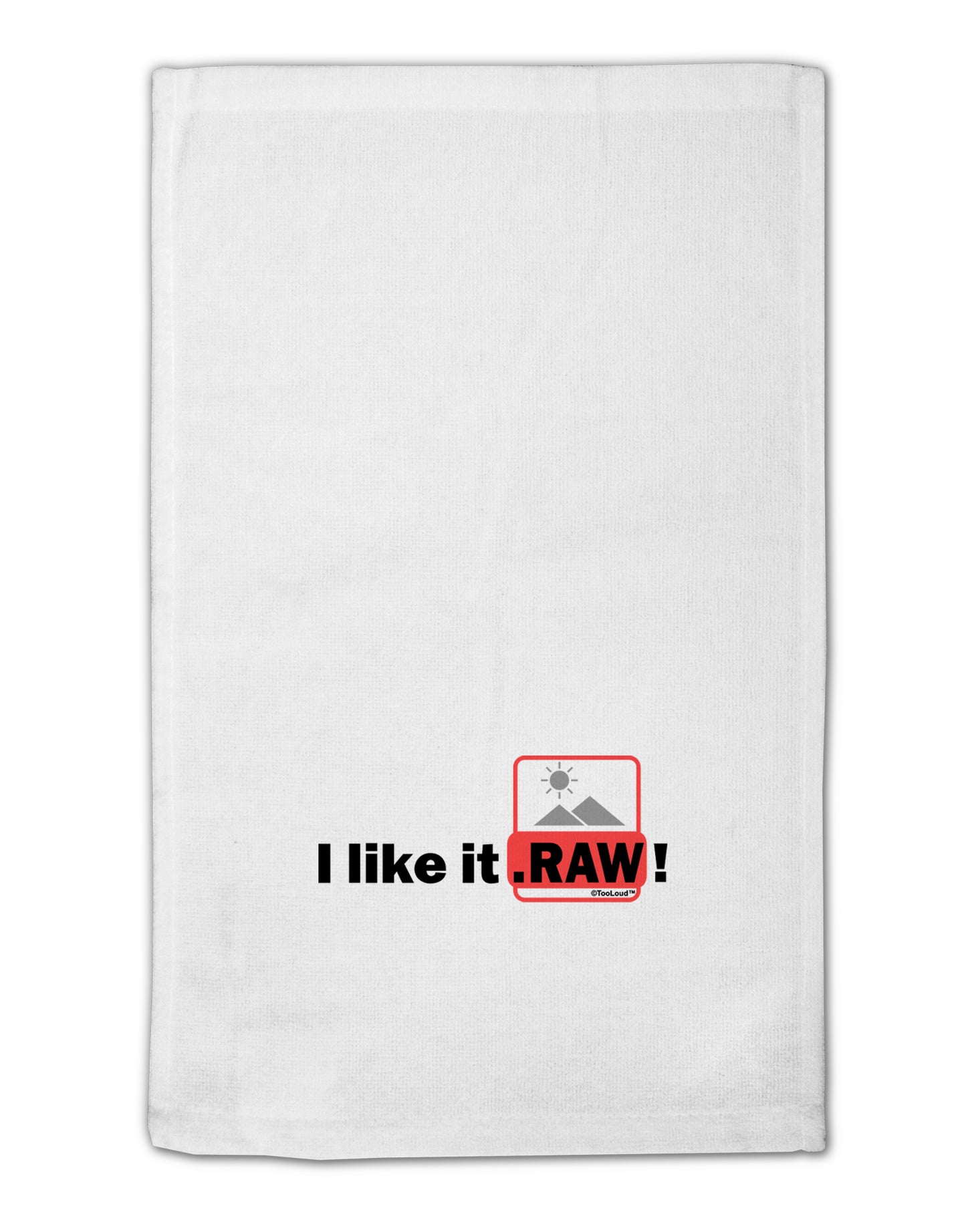 I Like It RAW 11"x18" Dish Fingertip Towel by TooLoud-Fingertip Towel-TooLoud-White-Davson Sales