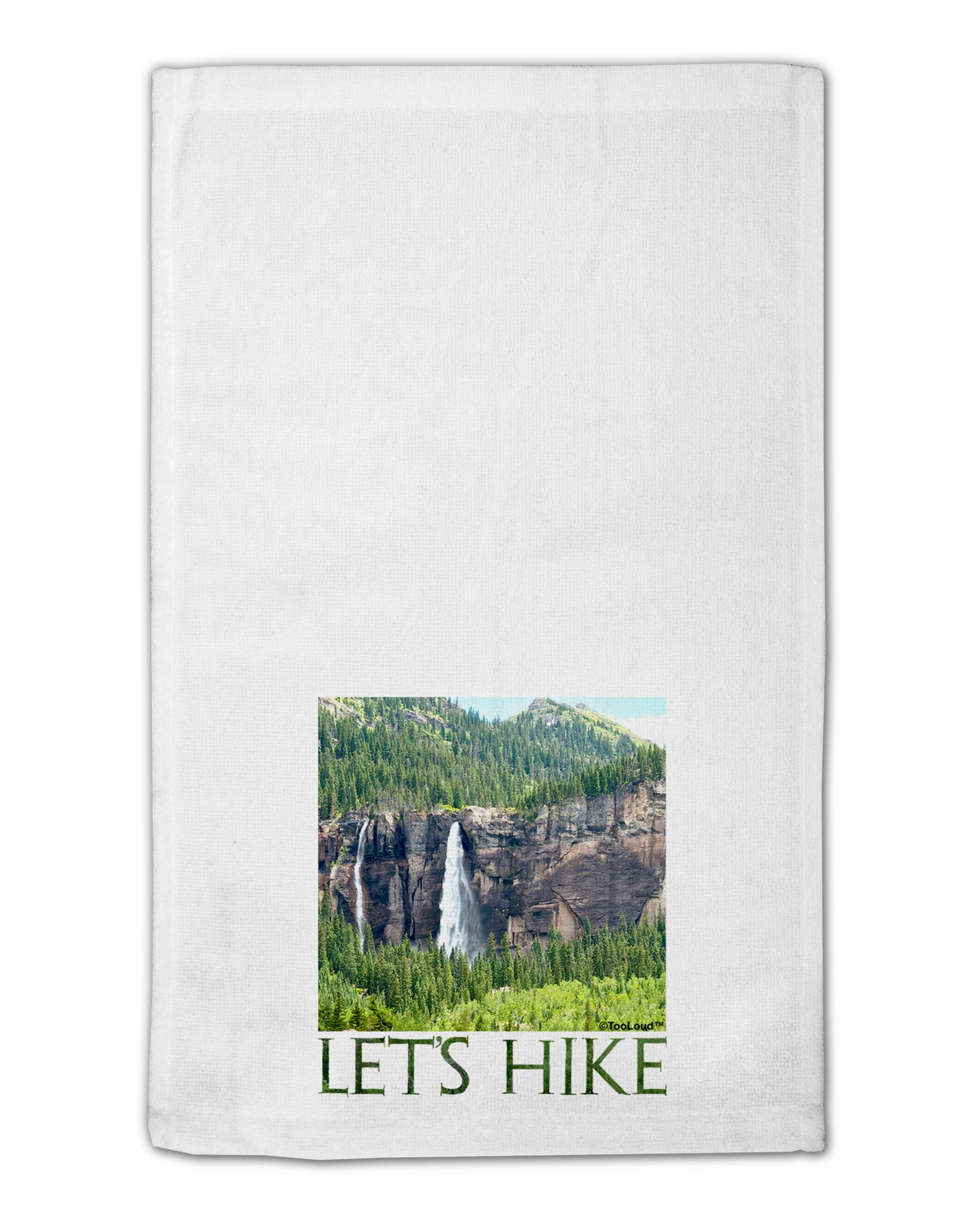 Beautiful Cliffs - Lets Hike 11"x18" Dish Fingertip Towel by TooLoud-Fingertip Towel-TooLoud-White-Davson Sales