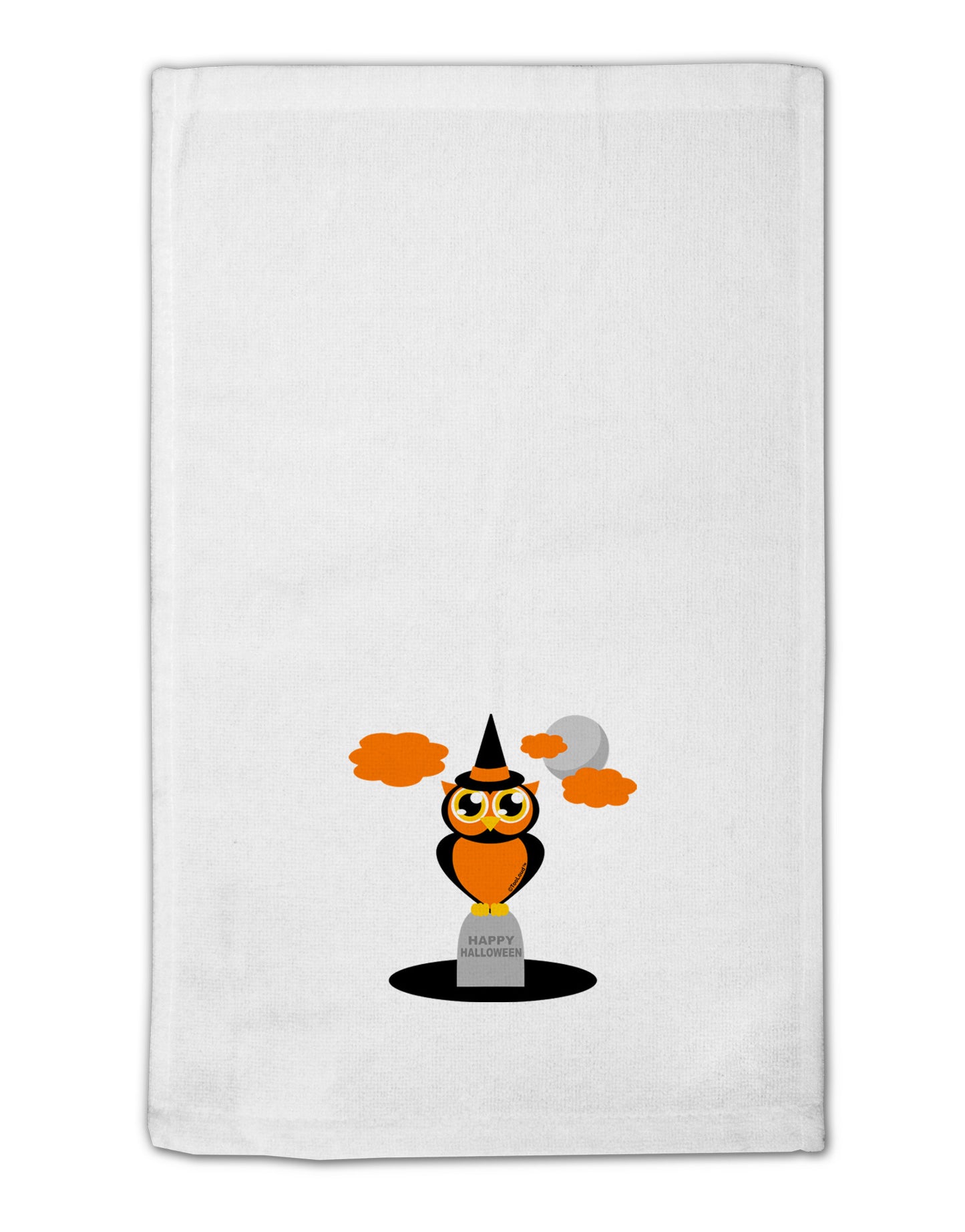 Owl Orange 11"x18" Dish Fingertip Towel-Fingertip Towel-TooLoud-White-Davson Sales