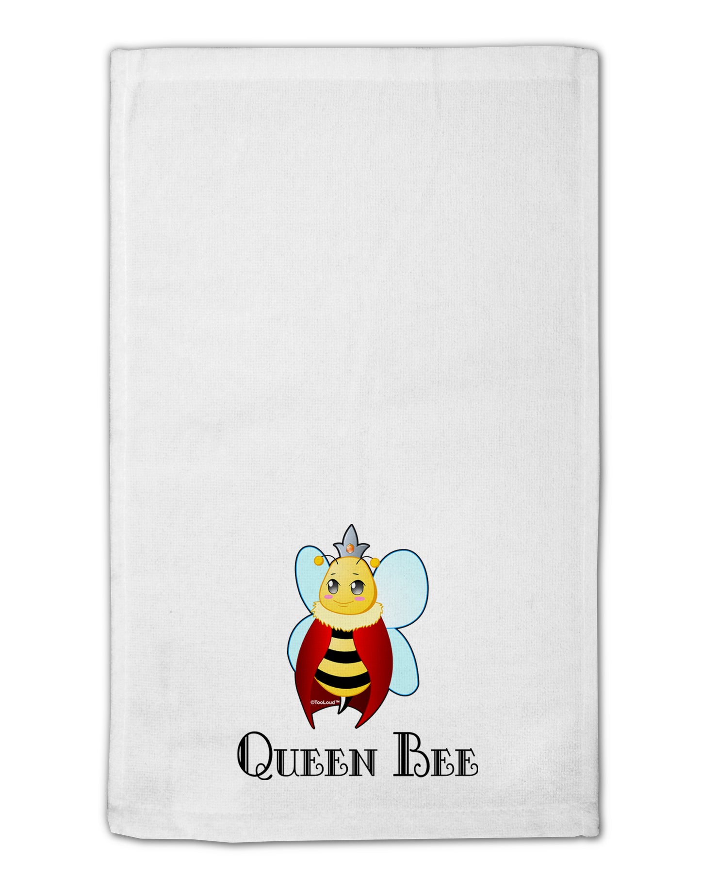 Queen Bee Text 11"x18" Dish Fingertip Towel by TooLoud-Fingertip Towel-TooLoud-White-Davson Sales