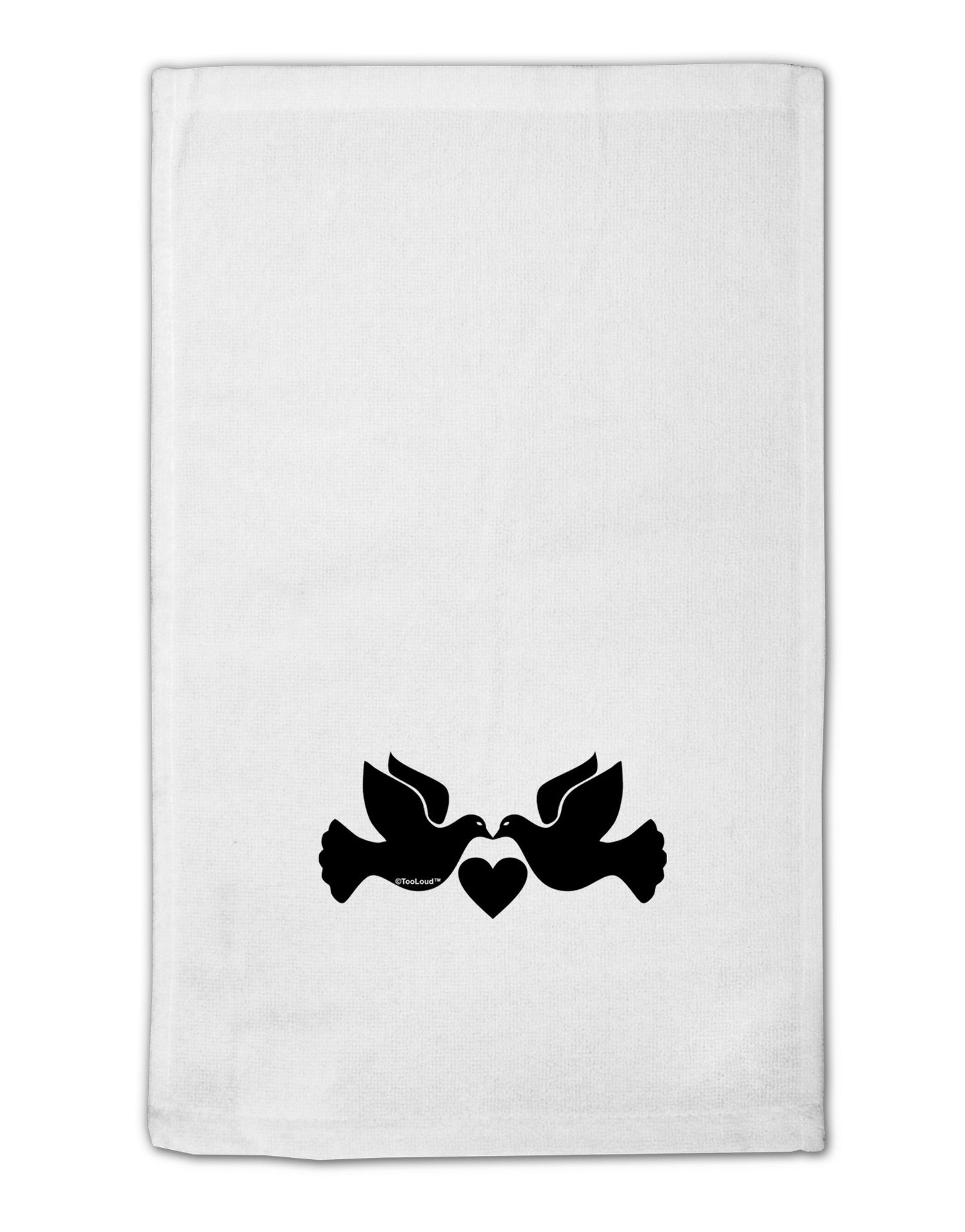 Two Turtle Doves 11"x18" Dish Fingertip Towel-Fingertip Towel-TooLoud-White-Davson Sales