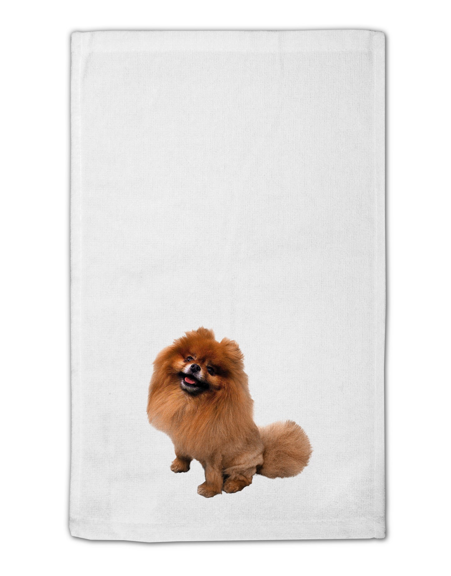 Pomeranian Sitting All Cute-Like 11"x18" Dish Fingertip Towel-Fingertip Towel-TooLoud-White-Davson Sales