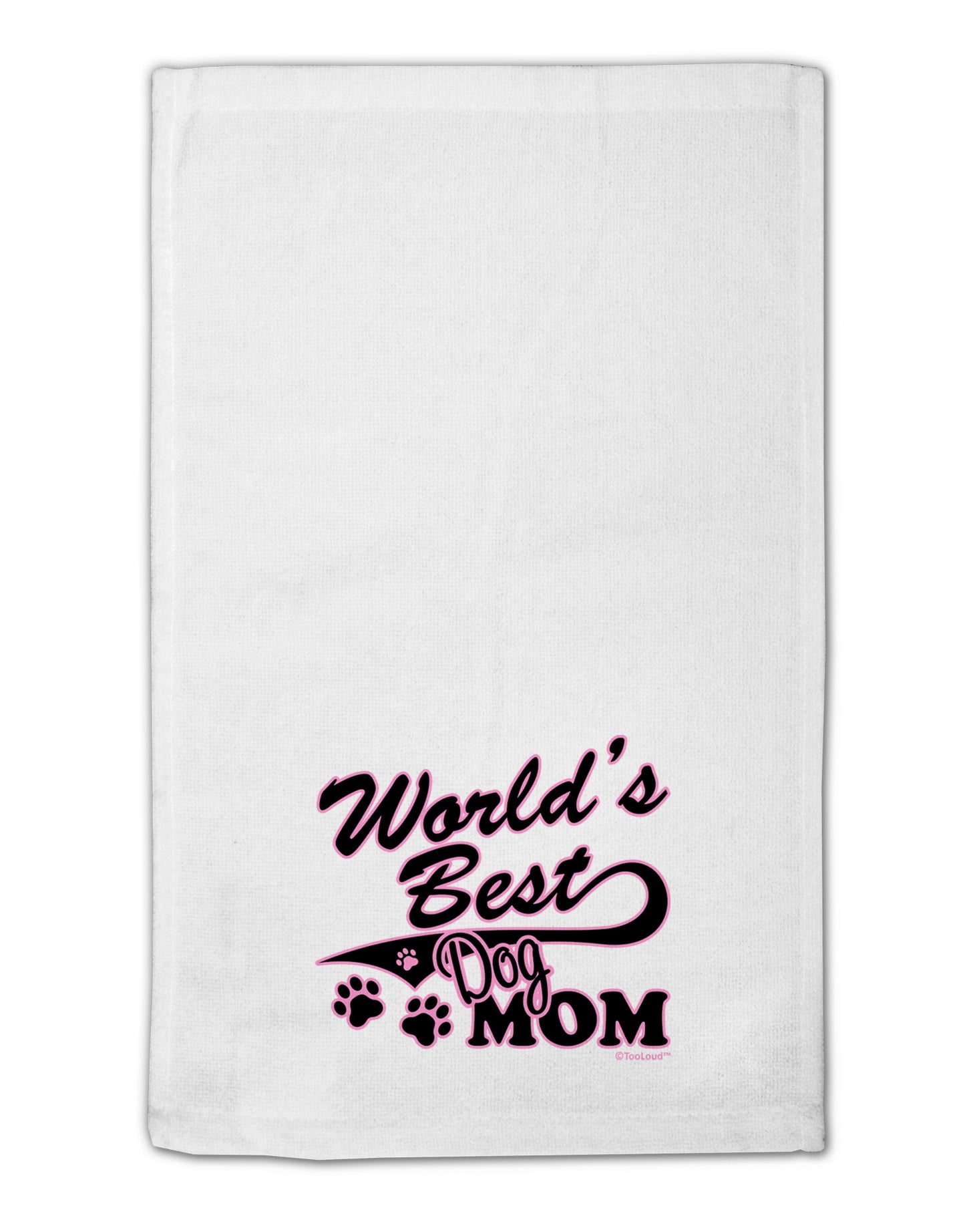 World's Best Dog Mom 11"x18" Dish Fingertip Towel by TooLoud-Fingertip Towel-TooLoud-White-Davson Sales