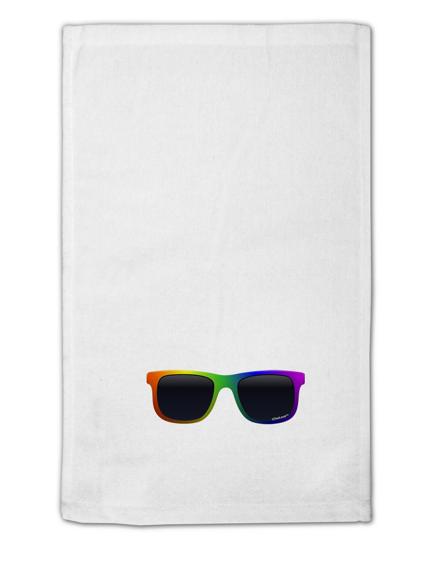 Pride Rainbow Glasses 11"x18" Dish Fingertip Towel by TooLoud-Fingertip Towel-TooLoud-White-Davson Sales