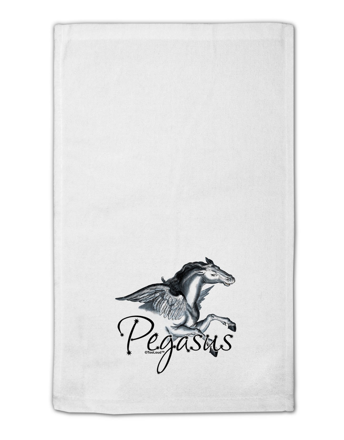Pegasus Color Illustration 11"x18" Dish Fingertip Towel-Fingertip Towel-TooLoud-White-Davson Sales