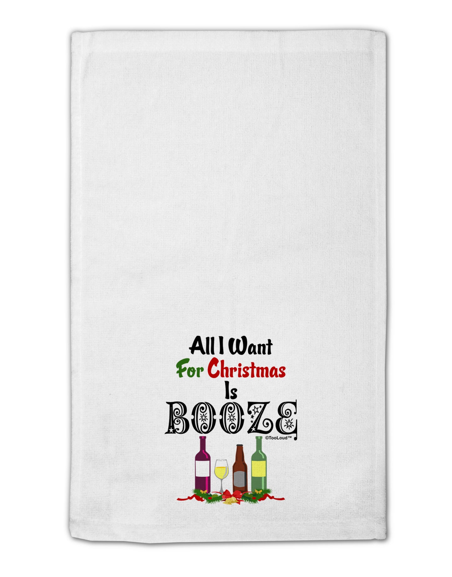 All I Want Is Booze 11"x18" Dish Fingertip Towel-Fingertip Towel-TooLoud-White-Davson Sales