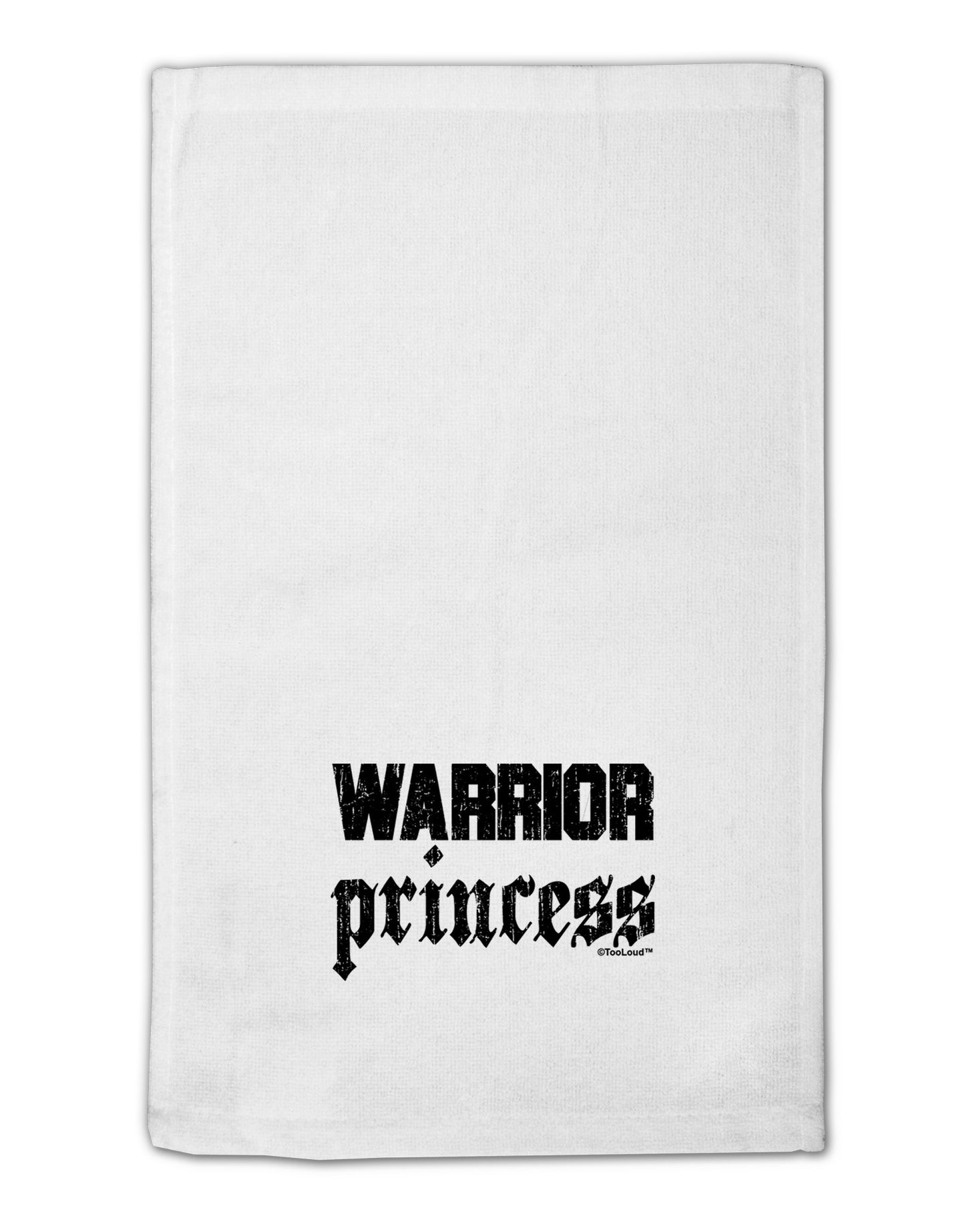 TooLoud Warrior Princess Script 11"x18" Dish Fingertip Towel-Fingertip Towel-TooLoud-White-Davson Sales