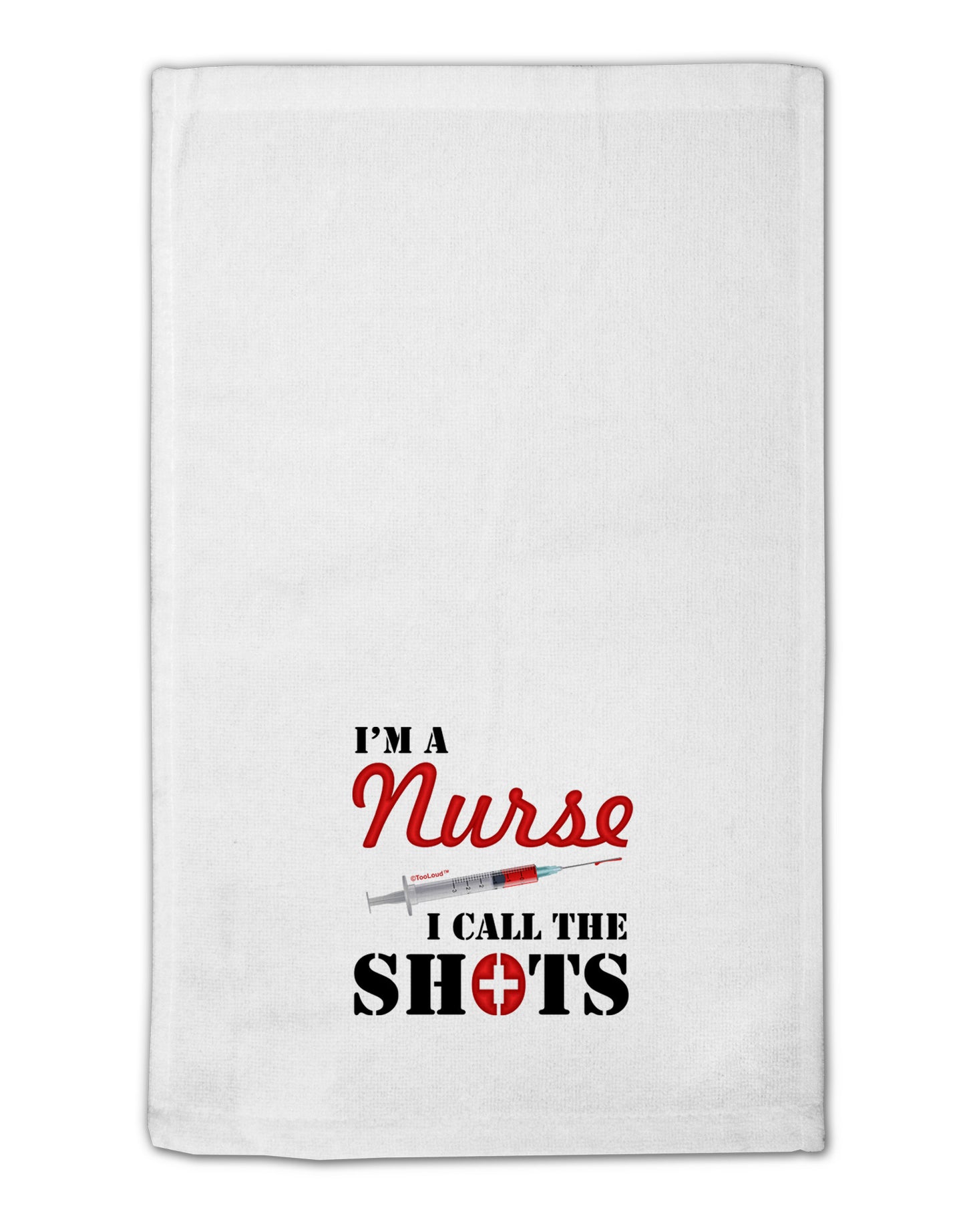 Nurse - Call The Shots 11"x18" Dish Fingertip Towel-Fingertip Towel-TooLoud-White-Davson Sales