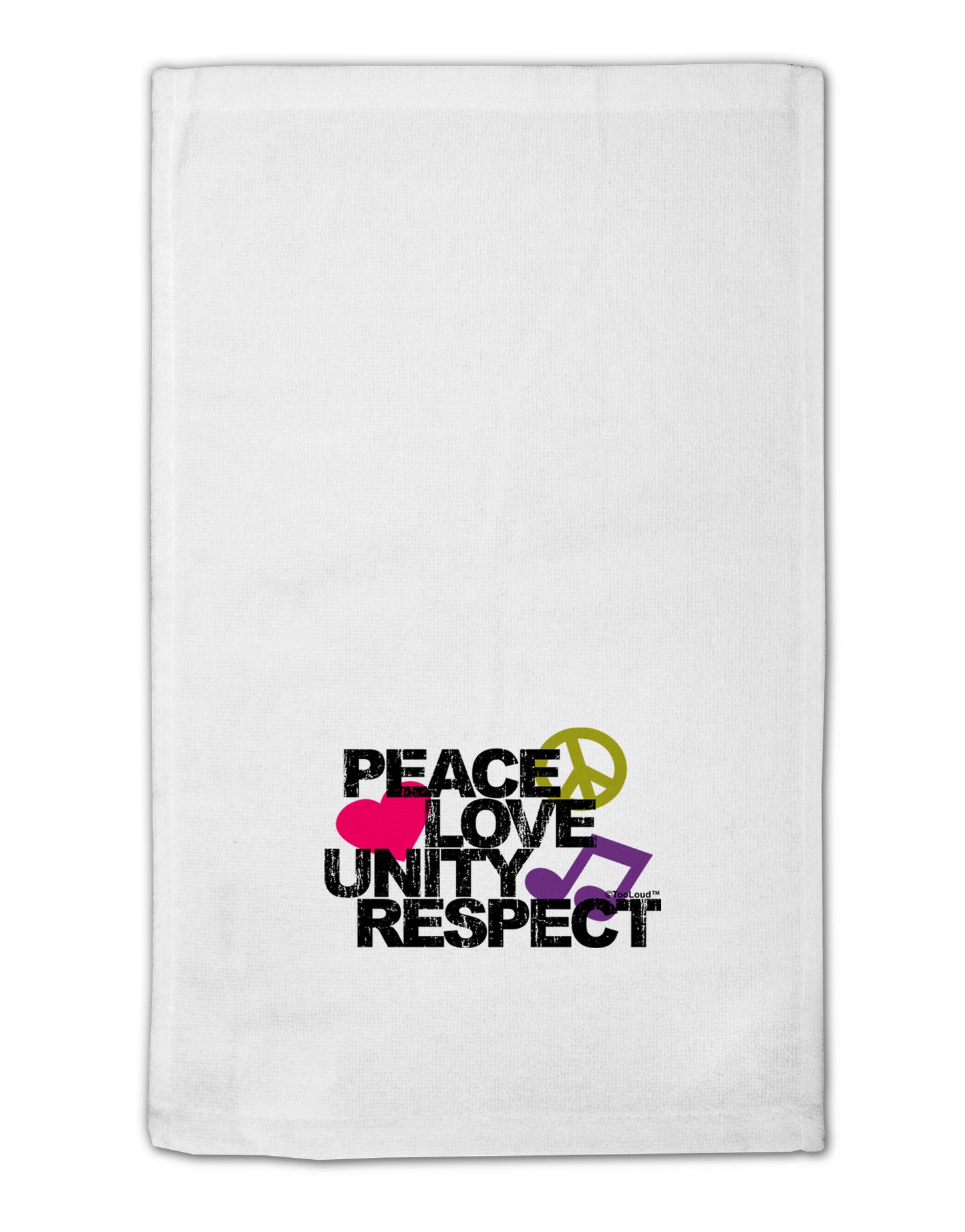 PLUR Distressed Text 11"x18" Dish Fingertip Towel-Fingertip Towel-TooLoud-White-Davson Sales