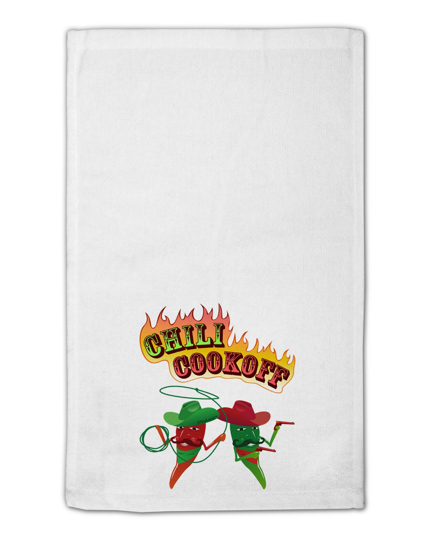 Cowboy Chili Cookoff 11"x18" Dish Fingertip Towel-Fingertip Towel-TooLoud-White-Davson Sales