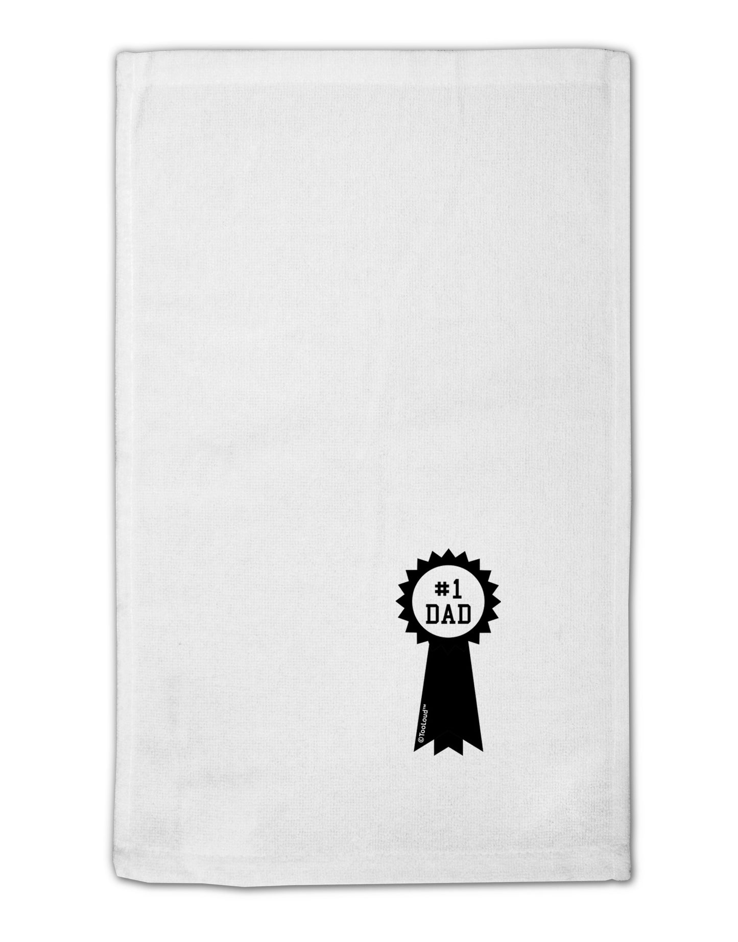 Number One Dad Award Ribbon 11"x18" Dish Fingertip Towel-Fingertip Towel-TooLoud-White-Davson Sales