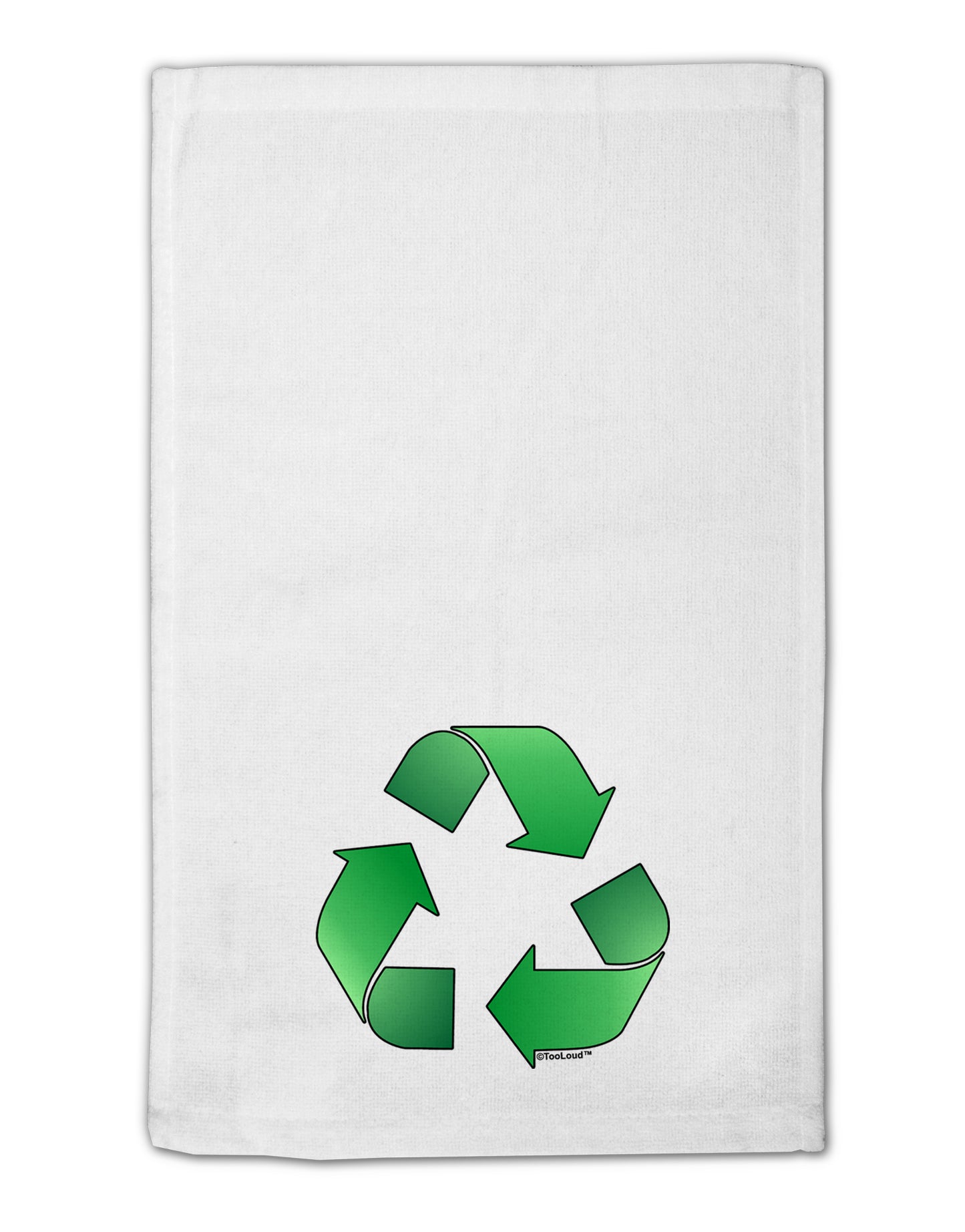 Recycle Green 11"x18" Dish Fingertip Towel by TooLoud-Fingertip Towel-TooLoud-White-Davson Sales