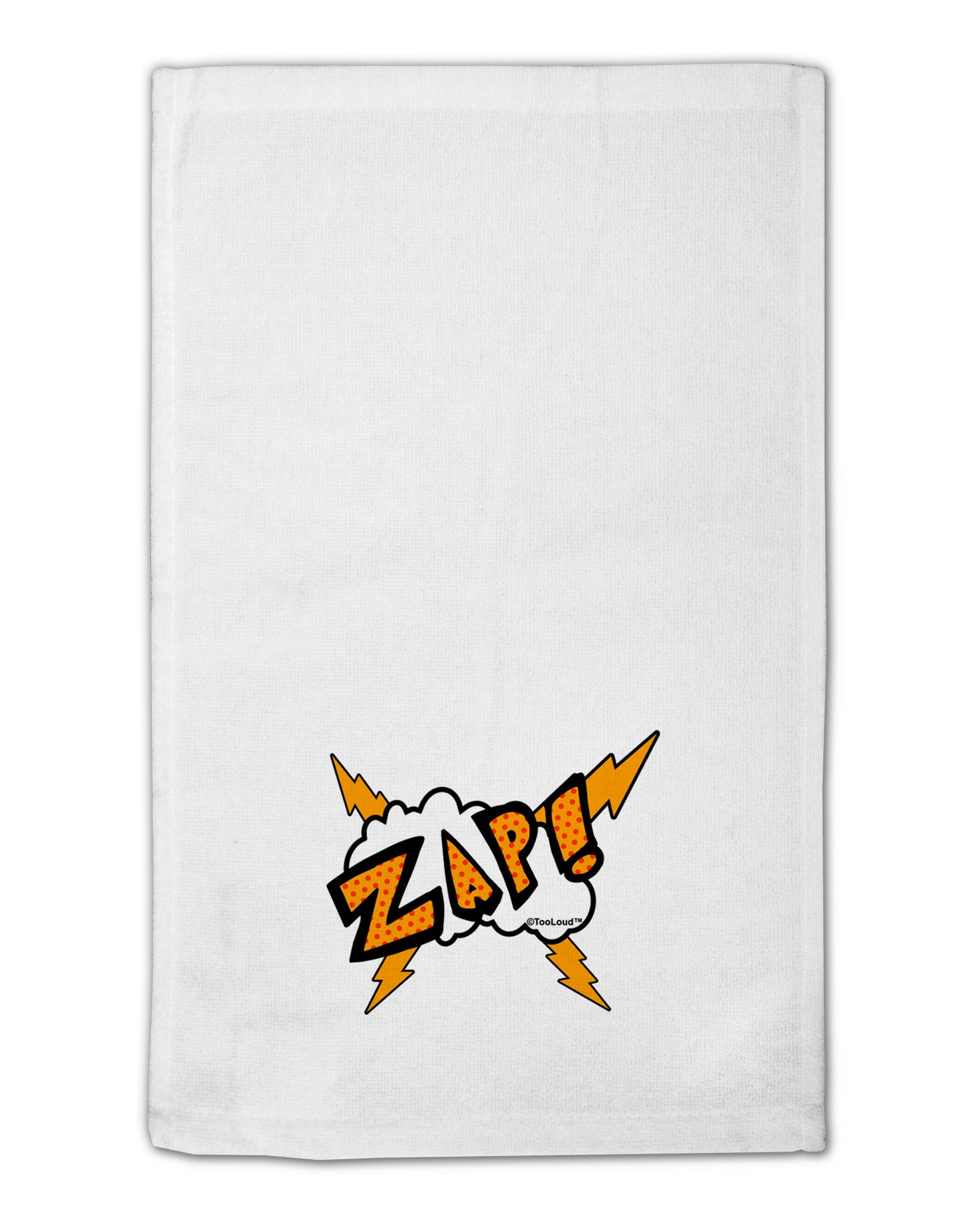 Onomatopoeia ZAP 11"x18" Dish Fingertip Towel-Fingertip Towel-TooLoud-White-Davson Sales