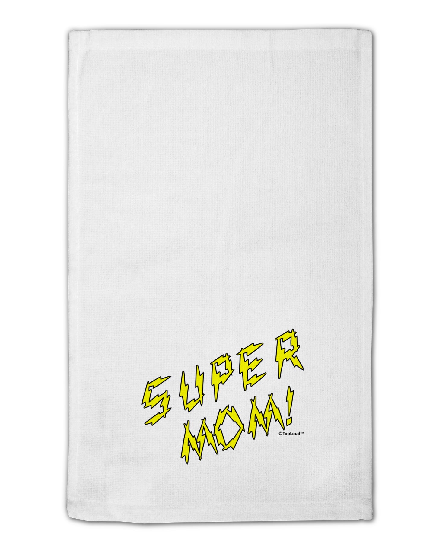 Super Mom - Lightening Bolt Design 11"x18" Dish Fingertip Towel by TooLoud-Fingertip Towel-TooLoud-White-Davson Sales