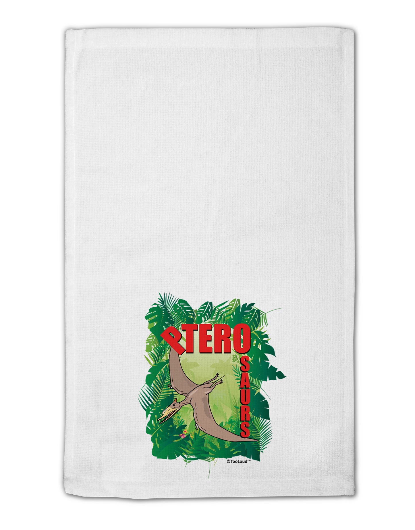 Pterosaurs - With Name 11"x18" Dish Fingertip Towel by TooLoud-Fingertip Towel-TooLoud-White-Davson Sales