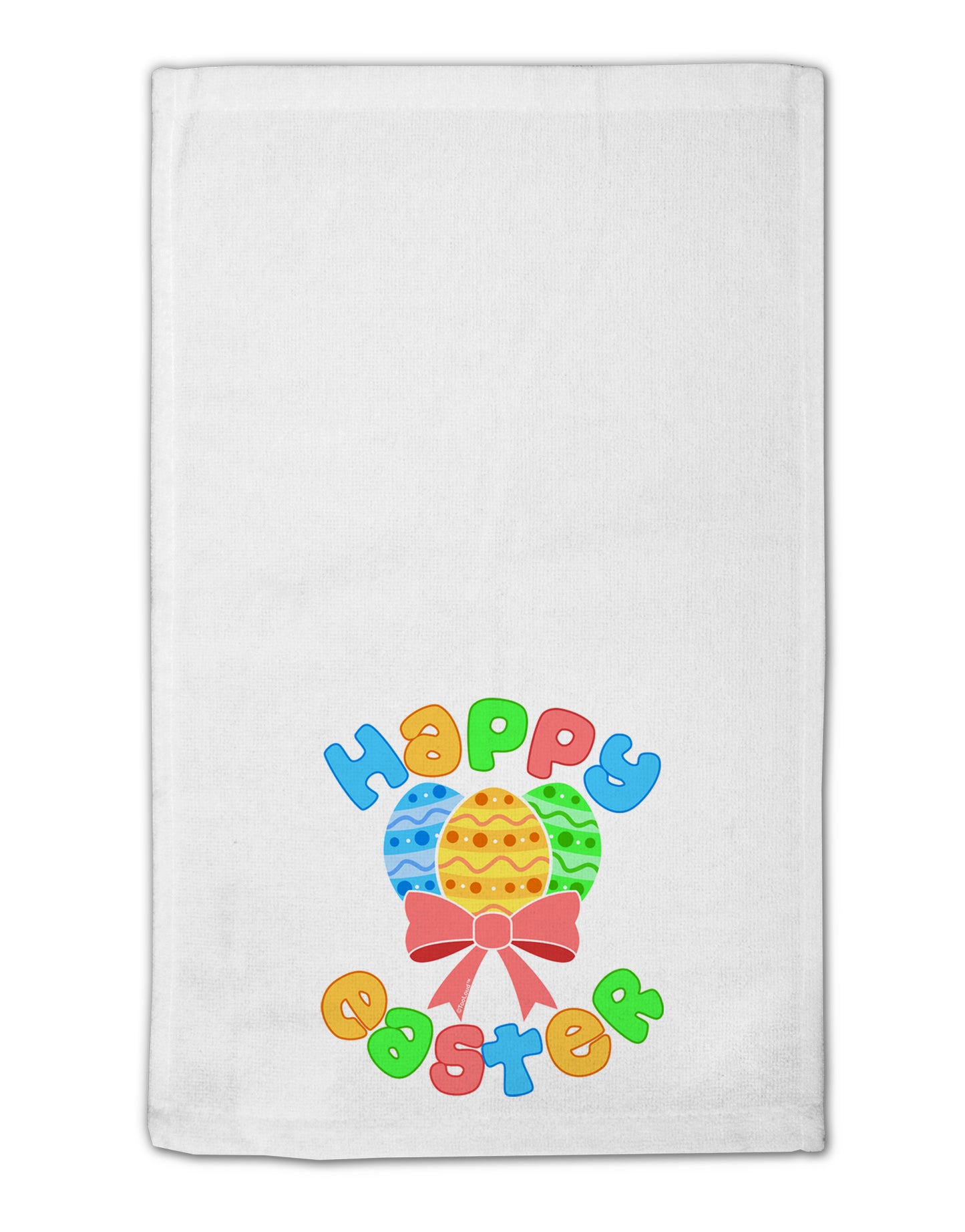 Happy Easter Easter Eggs 11"x18" Dish Fingertip Towel by TooLoud-Fingertip Towel-TooLoud-White-Davson Sales