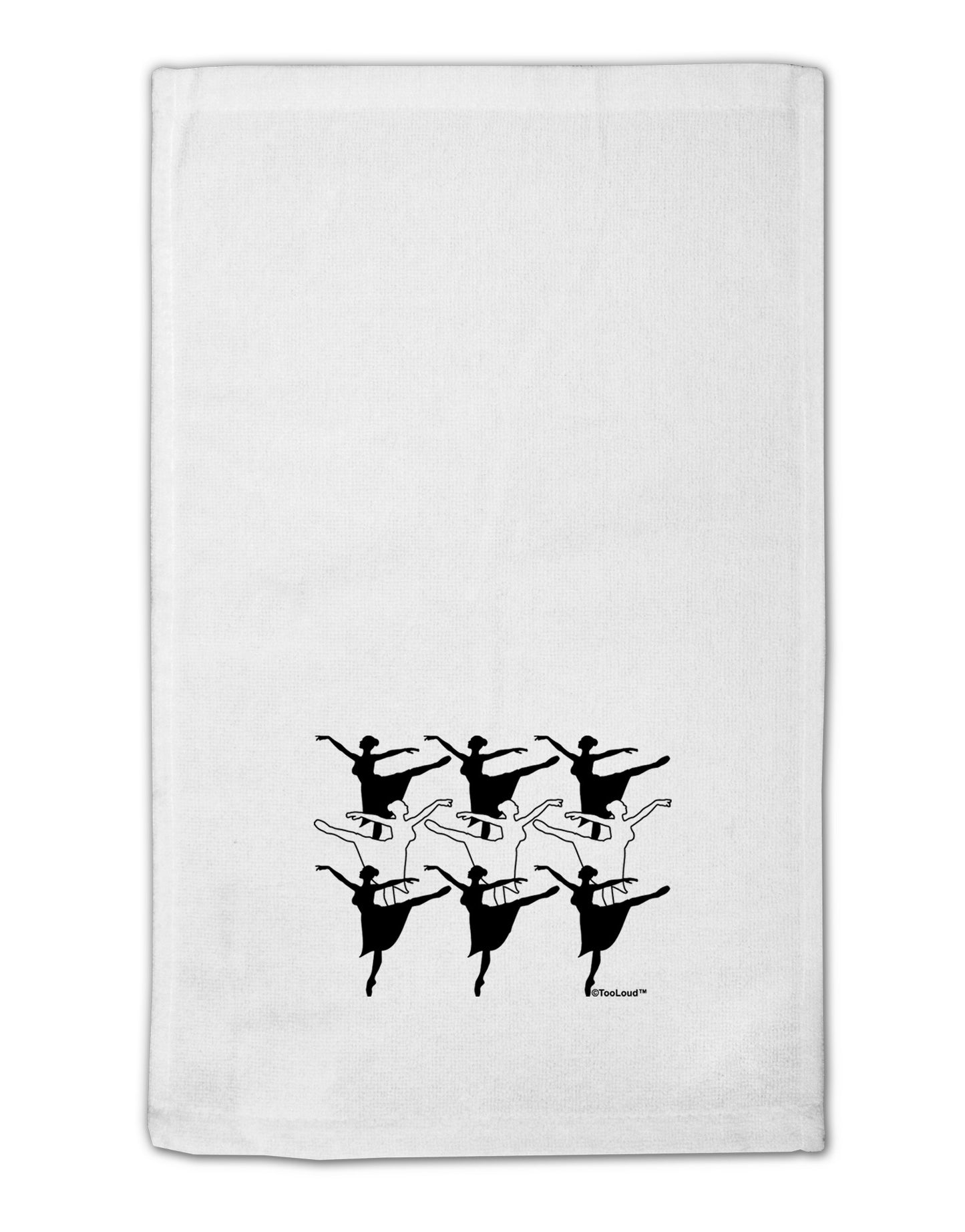 Nine Ladies Dancing 11"x18" Dish Fingertip Towel-Fingertip Towel-TooLoud-White-Davson Sales