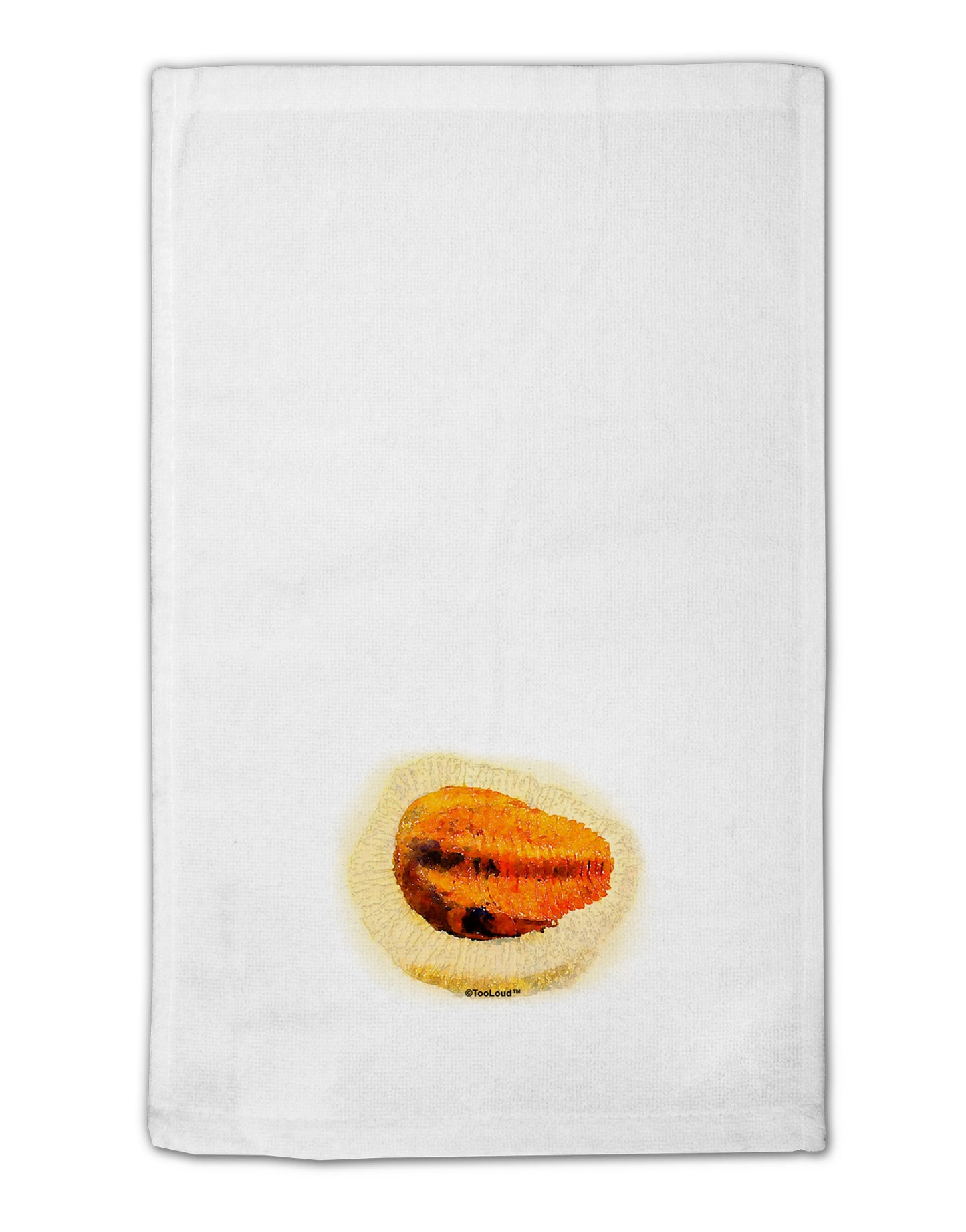 Trilobite Fossil Watercolor 11"x18" Dish Fingertip Towel-Fingertip Towel-TooLoud-White-Davson Sales