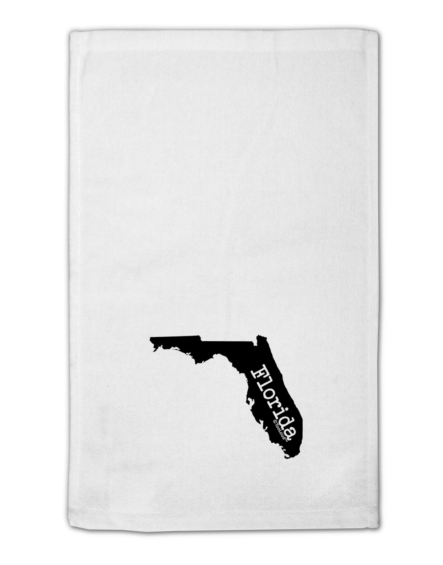Florida - United States Shape 11"x18" Dish Fingertip Towel-Fingertip Towel-TooLoud-White-Davson Sales
