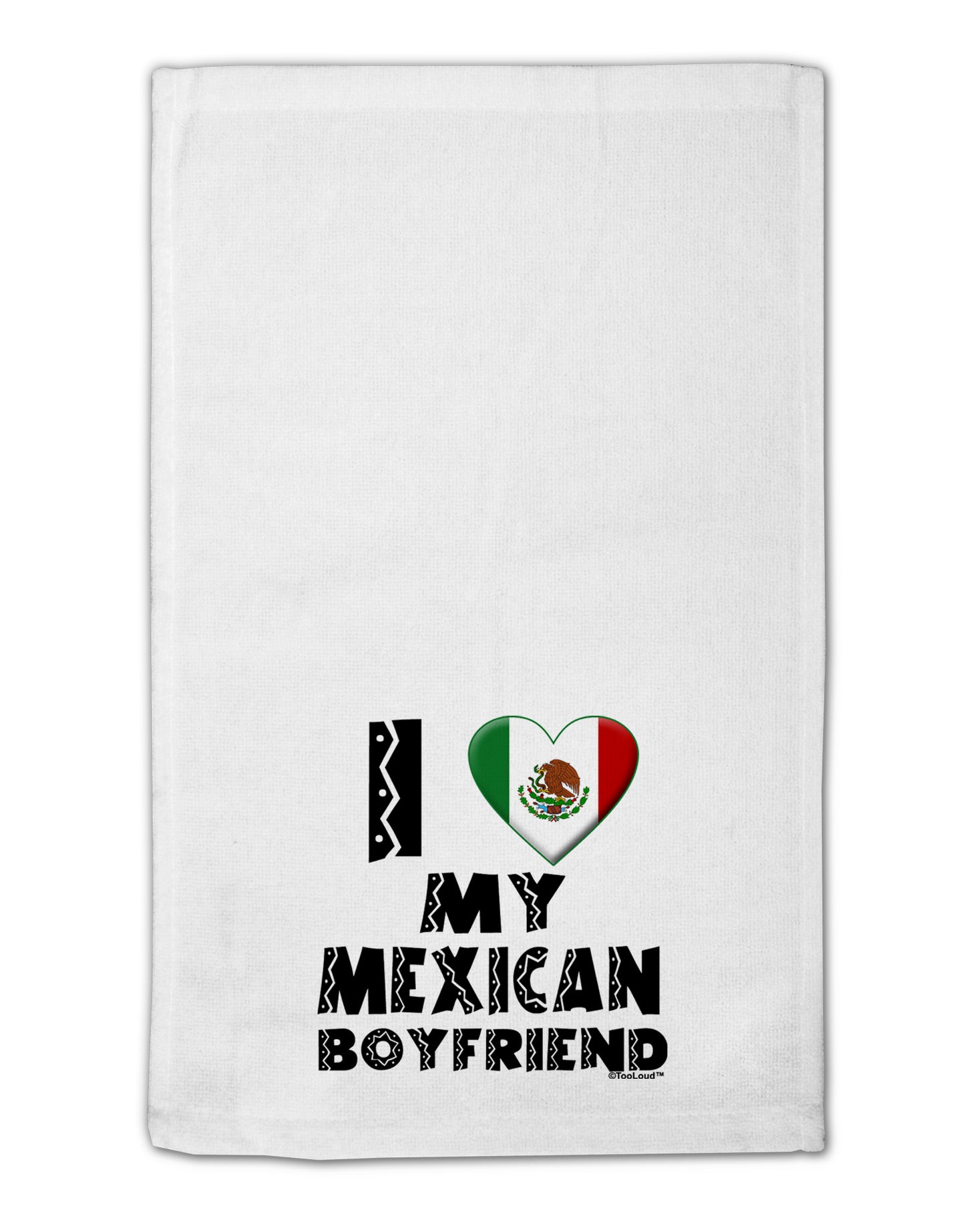 I Heart My Mexican Boyfriend 11"x18" Dish Fingertip Towel by TooLoud-Fingertip Towel-TooLoud-White-Davson Sales
