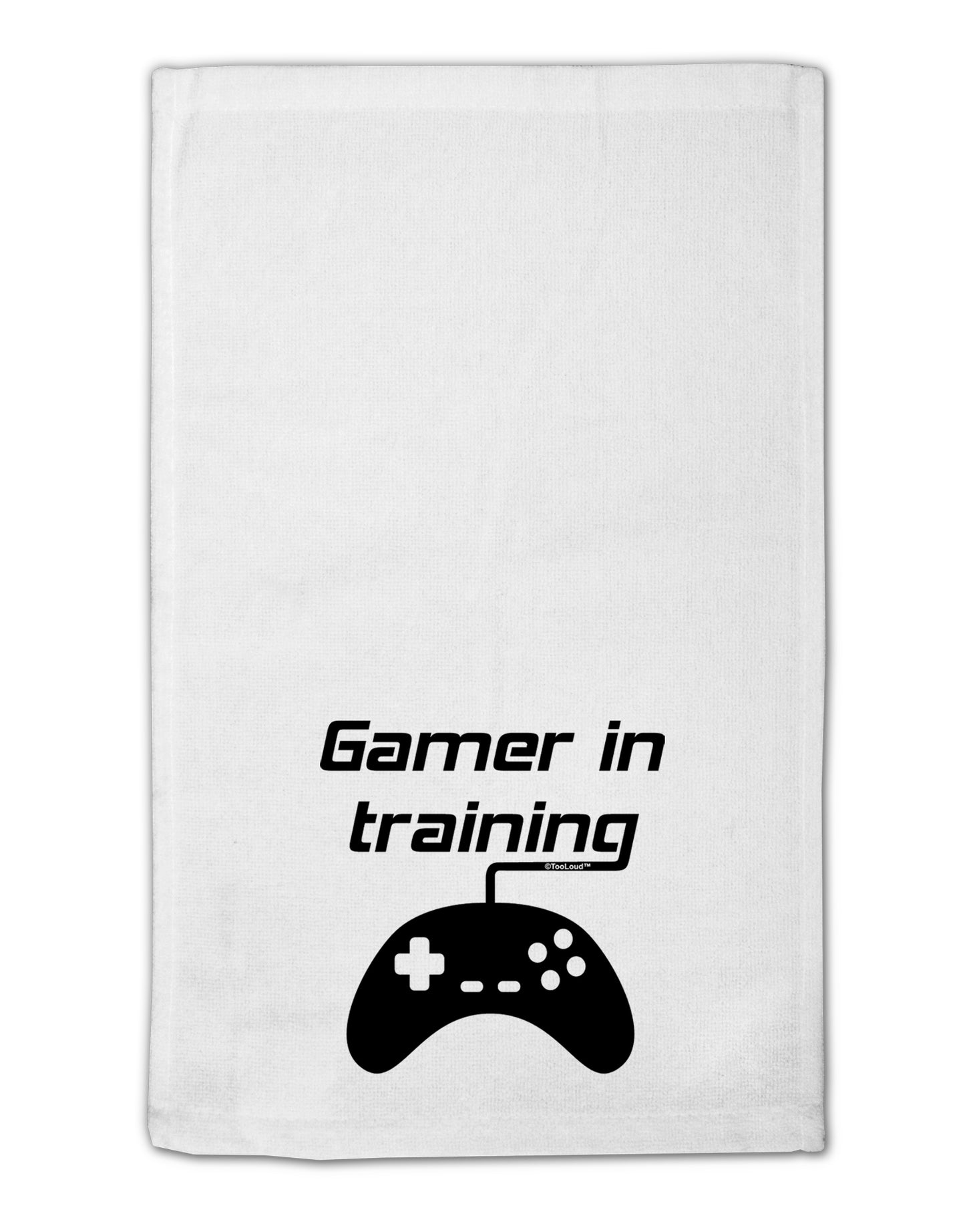Gamer In Training BnW 11"x18" Dish Fingertip Towel by TooLoud-Fingertip Towel-TooLoud-White-Davson Sales