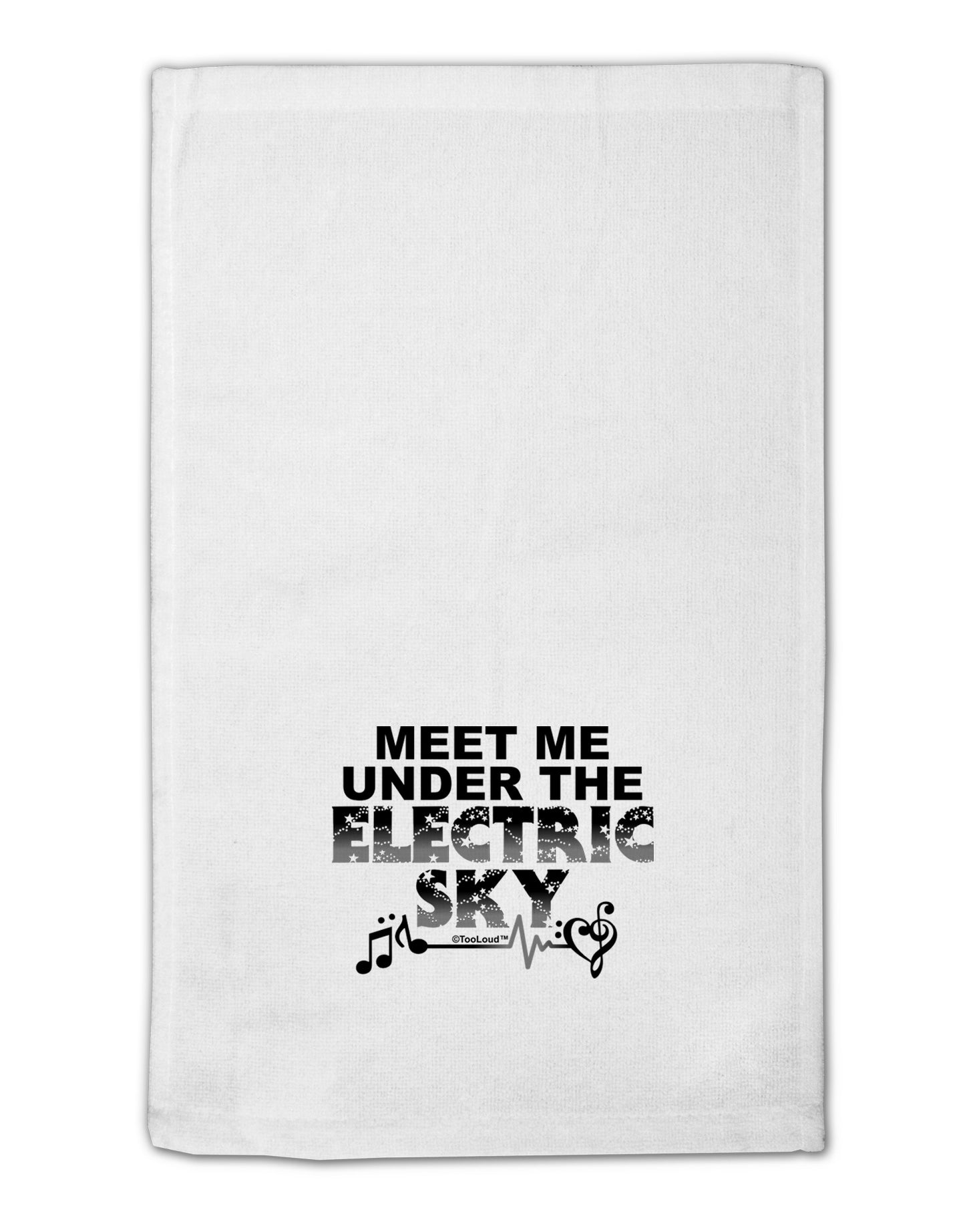 Electric Sky BnW 11"x18" Dish Fingertip Towel-Fingertip Towel-TooLoud-White-Davson Sales