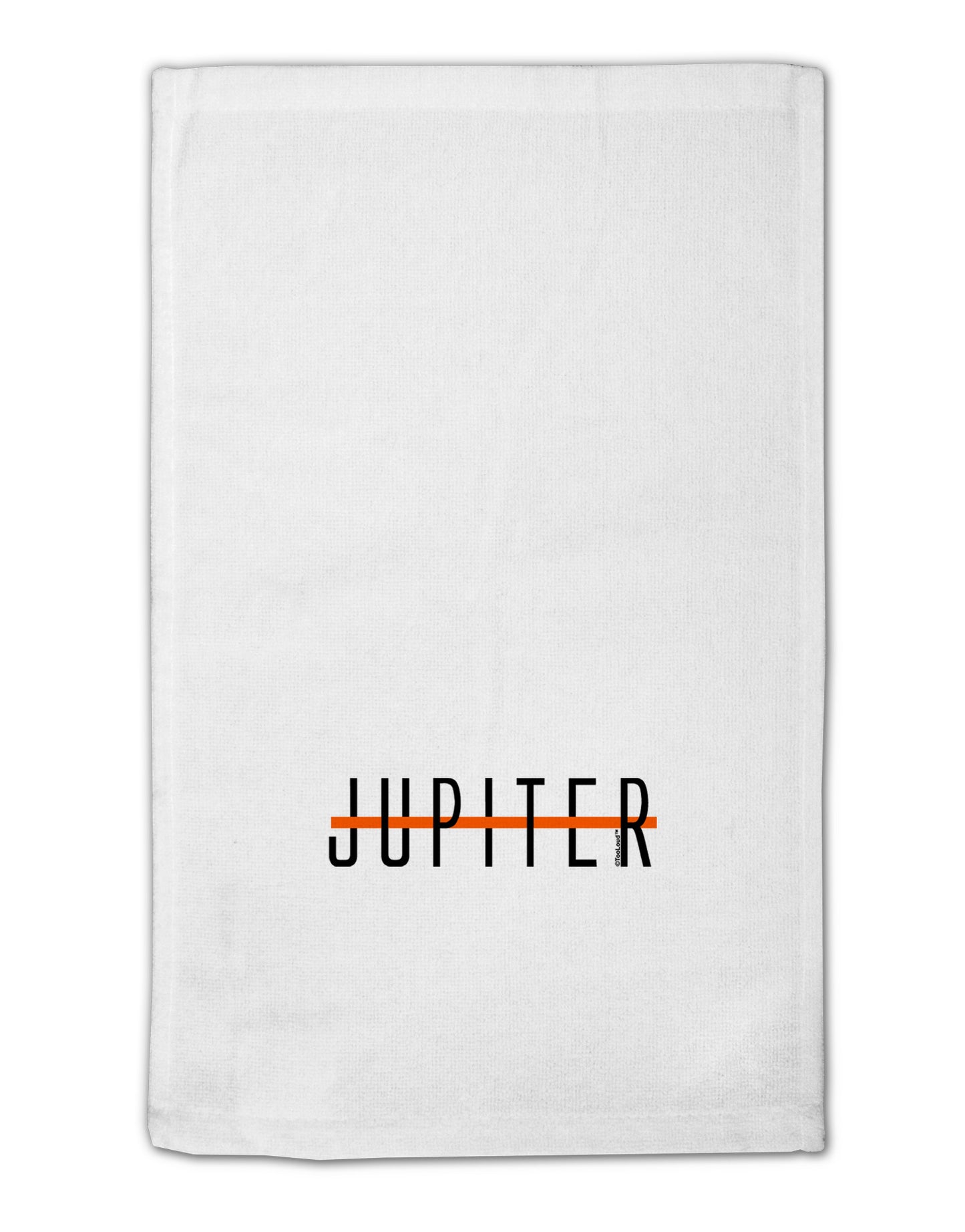 Planet Jupiter Earth Text Only 11"x18" Dish Fingertip Towel by TooLoud-Fingertip Towel-TooLoud-White-Davson Sales