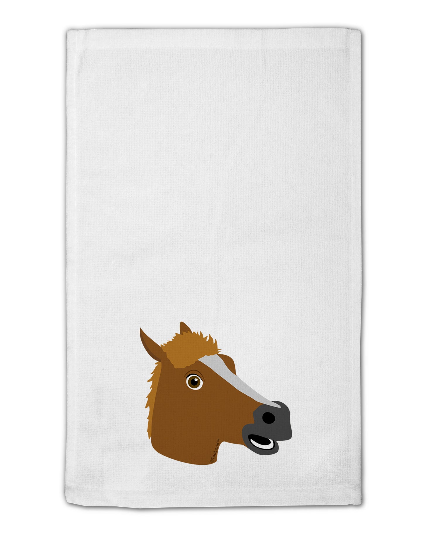 Silly Cartoon Horse Head 11"x18" Dish Fingertip Towel-Fingertip Towel-TooLoud-White-Davson Sales
