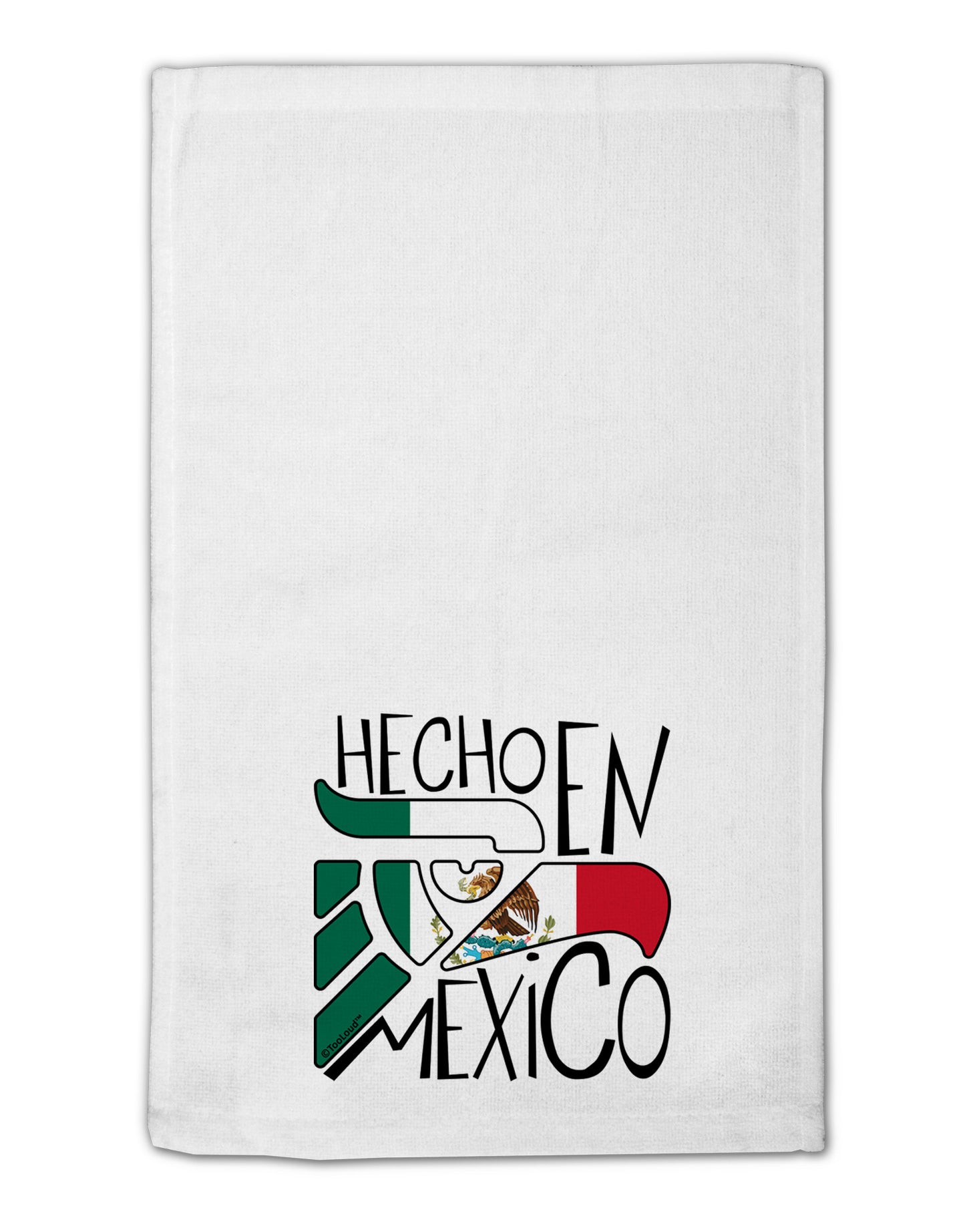Hecho en Mexico Design - Mexican Flag 11"x18" Dish Fingertip Towel by TooLoud-Fingertip Towel-TooLoud-White-Davson Sales