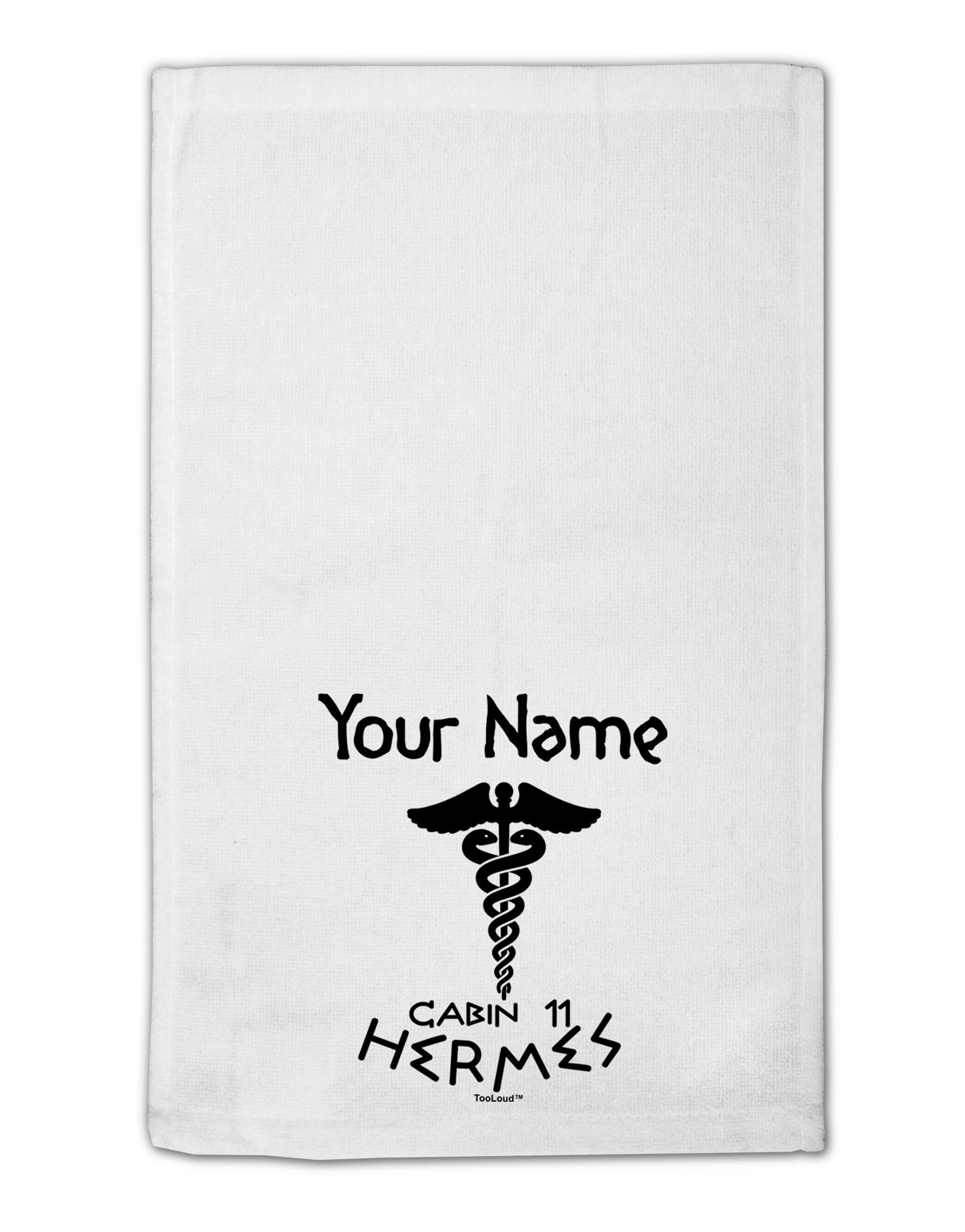 Personalized Cabin 11 Hermes 11"x18" Dish Fingertip Towel by TooLoud-Fingertip Towel-TooLoud-White-Davson Sales