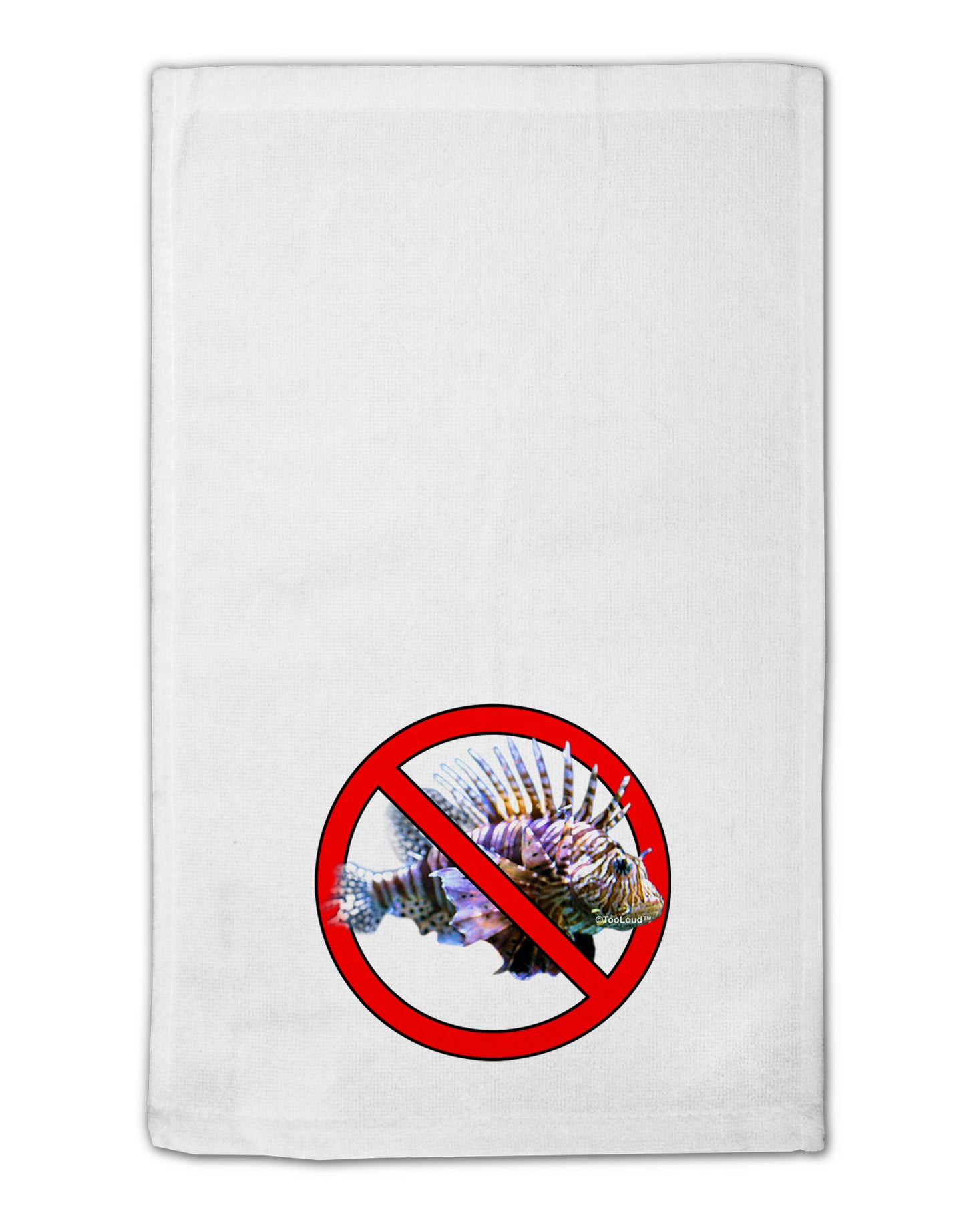 No Lionfish 11"x18" Dish Fingertip Towel-Fingertip Towel-TooLoud-White-Davson Sales
