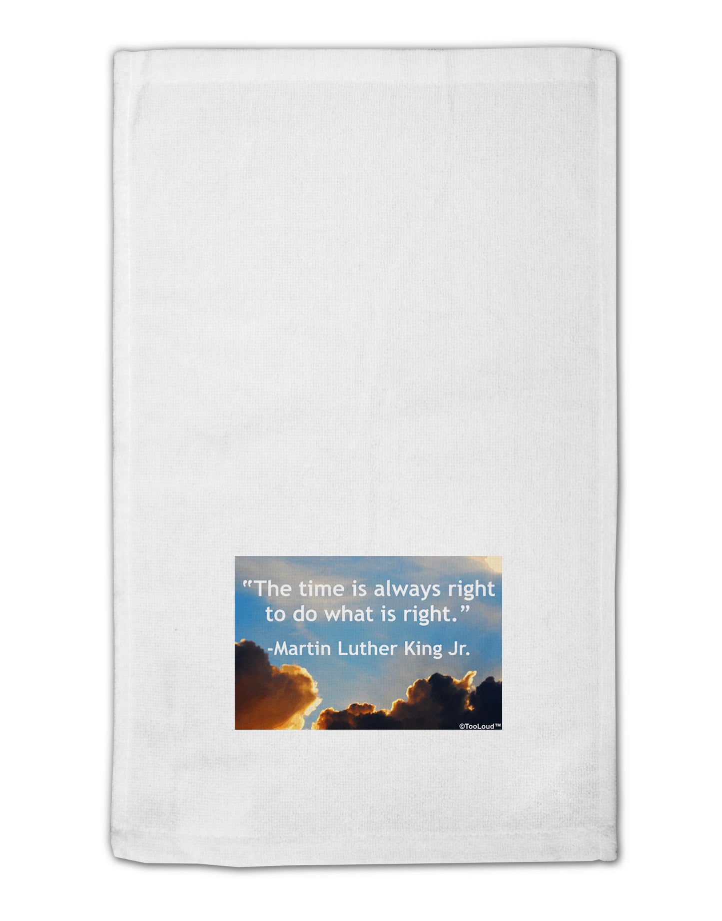 The Time Is Always Right 11"x18" Dish Fingertip Towel-Fingertip Towel-TooLoud-White-Davson Sales