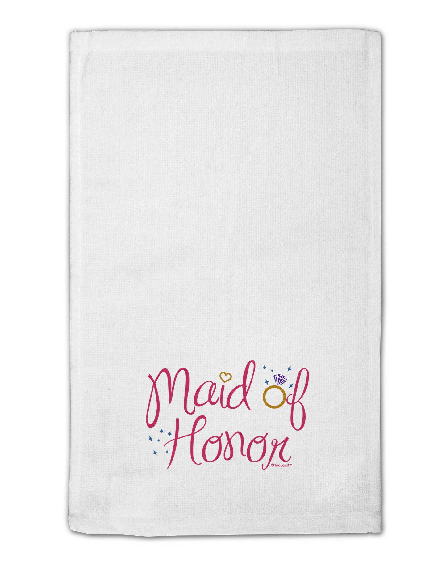 Maid of Honor - Diamond Ring Design - Color 11"x18" Dish Fingertip Towel-Fingertip Towel-TooLoud-White-Davson Sales