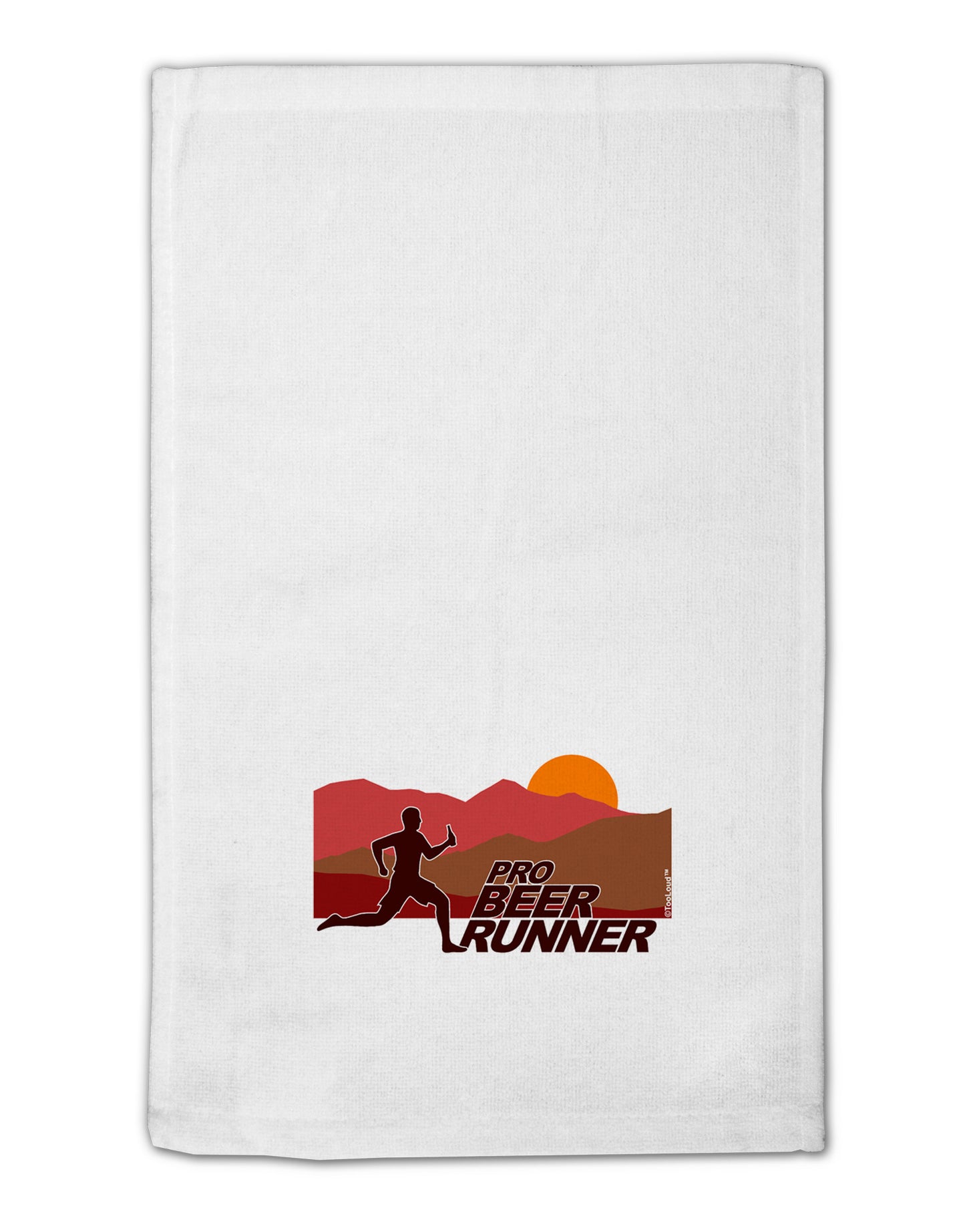 Pro Beer Runner Man 11"x18" Dish Fingertip Towel-Fingertip Towel-TooLoud-White-Davson Sales