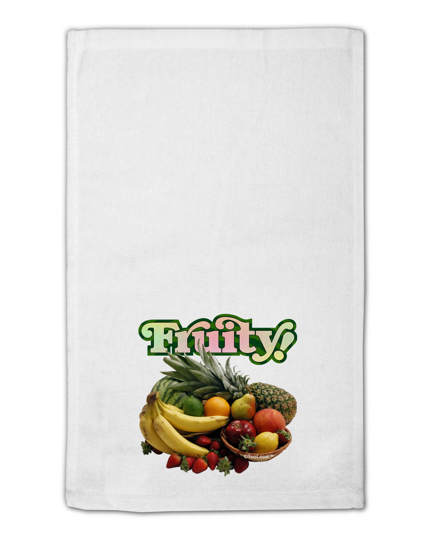 Fruity Fruit Basket 11"x18" Dish Fingertip Towel-Fingertip Towel-TooLoud-White-Davson Sales