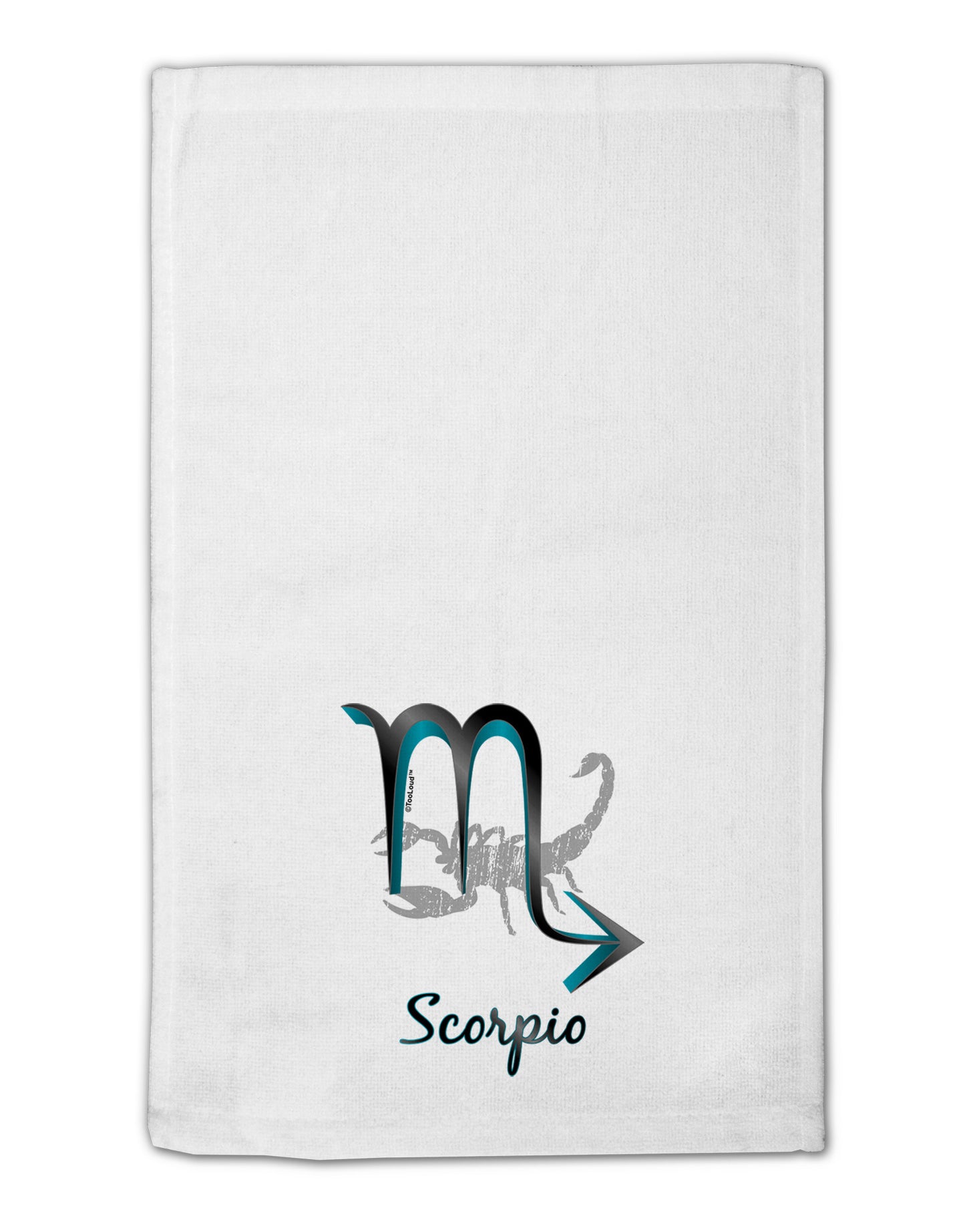 Scorpio Symbol 11"x18" Dish Fingertip Towel-Fingertip Towel-TooLoud-White-Davson Sales
