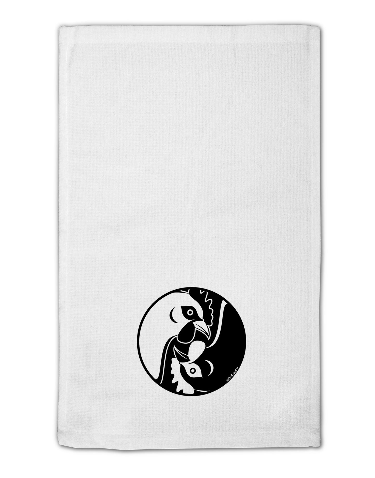 Yin Yang Chicken 11"x18" Dish Fingertip Towel-Fingertip Towel-TooLoud-White-Davson Sales