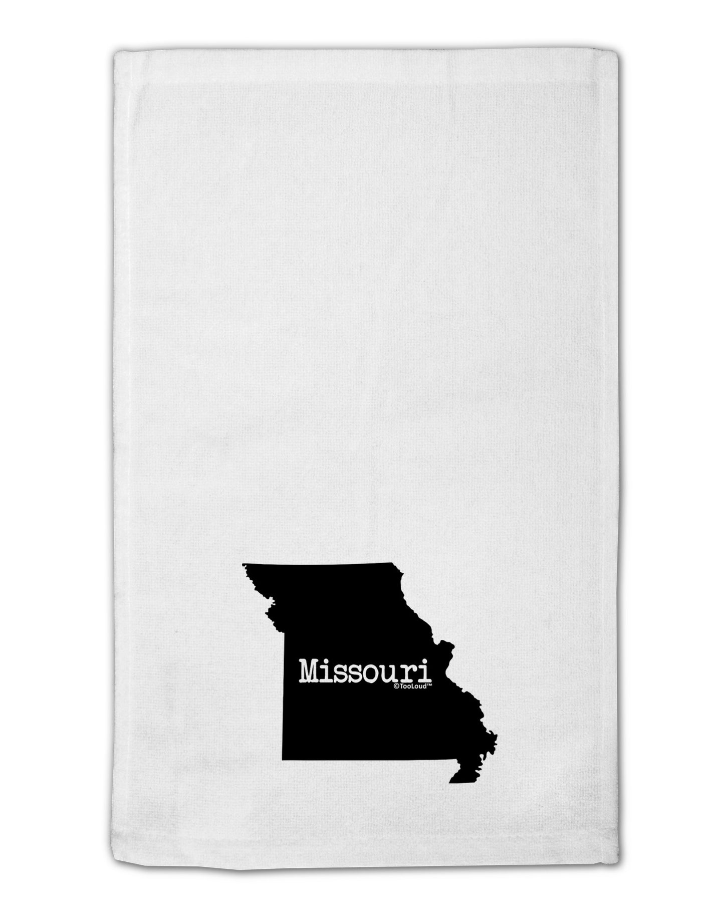Missouri - United States Shape 11"x18" Dish Fingertip Towel-Fingertip Towel-TooLoud-White-Davson Sales