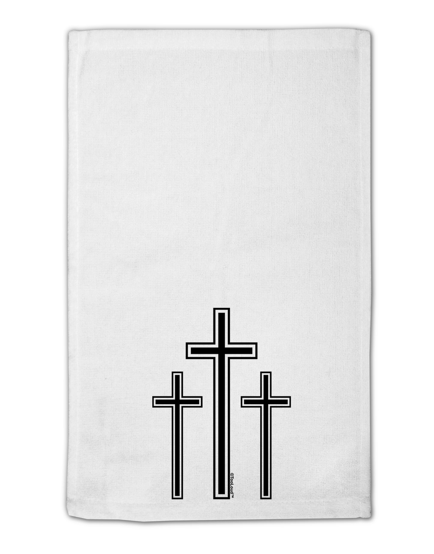 Three Cross Design - Easter 11"x18" Dish Fingertip Towel by TooLoud-Fingertip Towel-TooLoud-White-Davson Sales