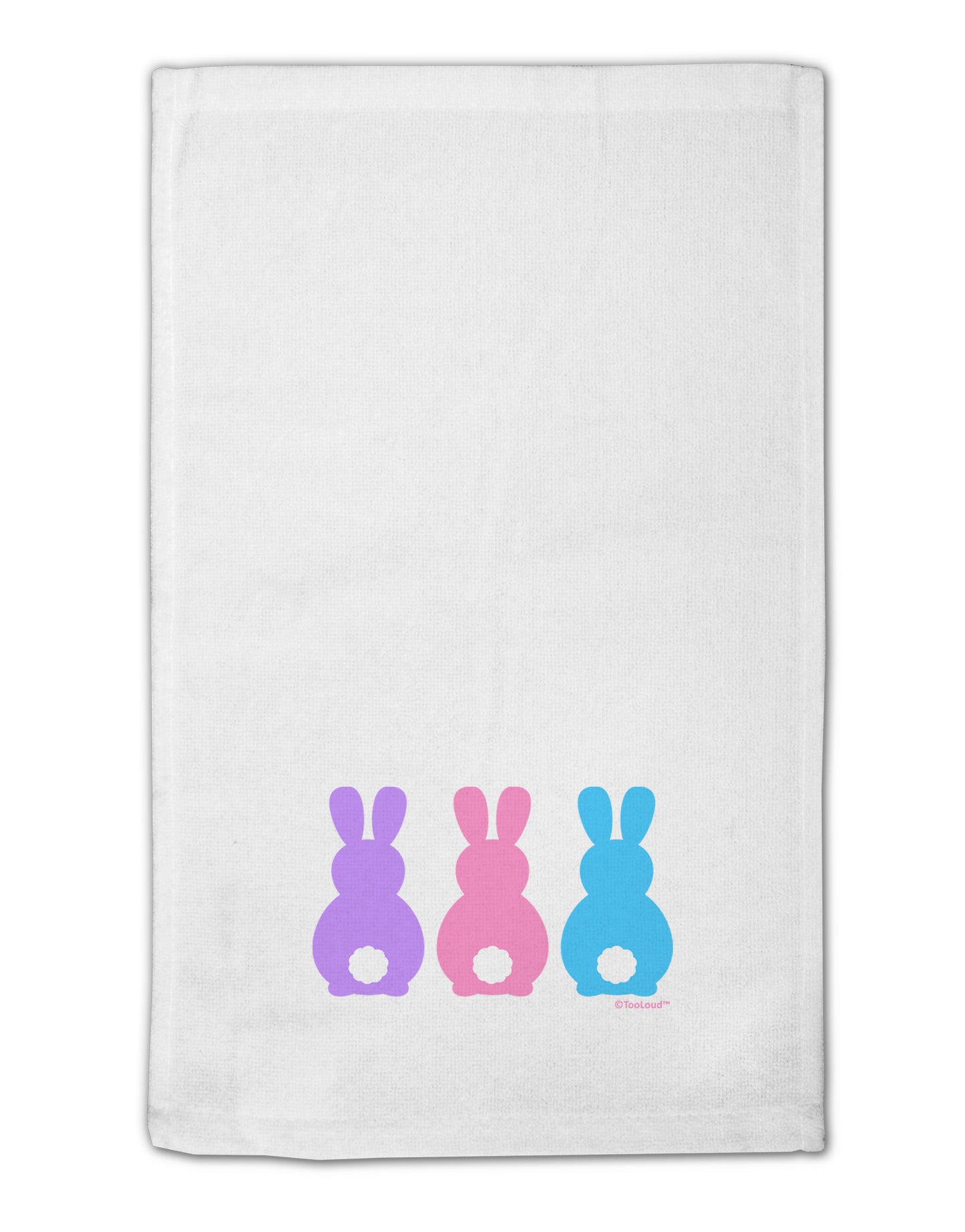 Three Easter Bunnies - Pastels 11"x18" Dish Fingertip Towel by TooLoud-Fingertip Towel-TooLoud-White-Davson Sales