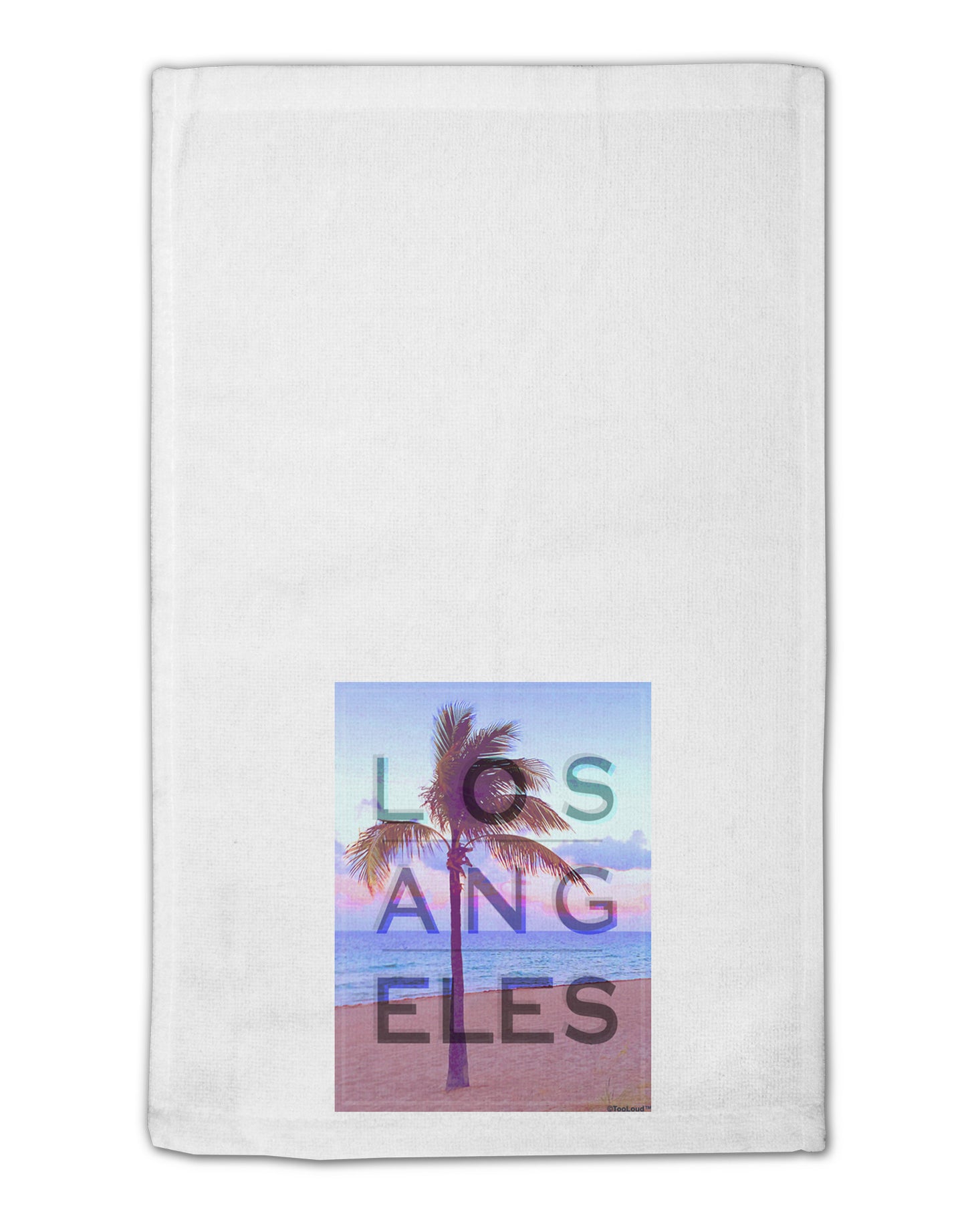 Los Angeles Beach Filter 11"x18" Dish Fingertip Towel-Fingertip Towel-TooLoud-White-Davson Sales