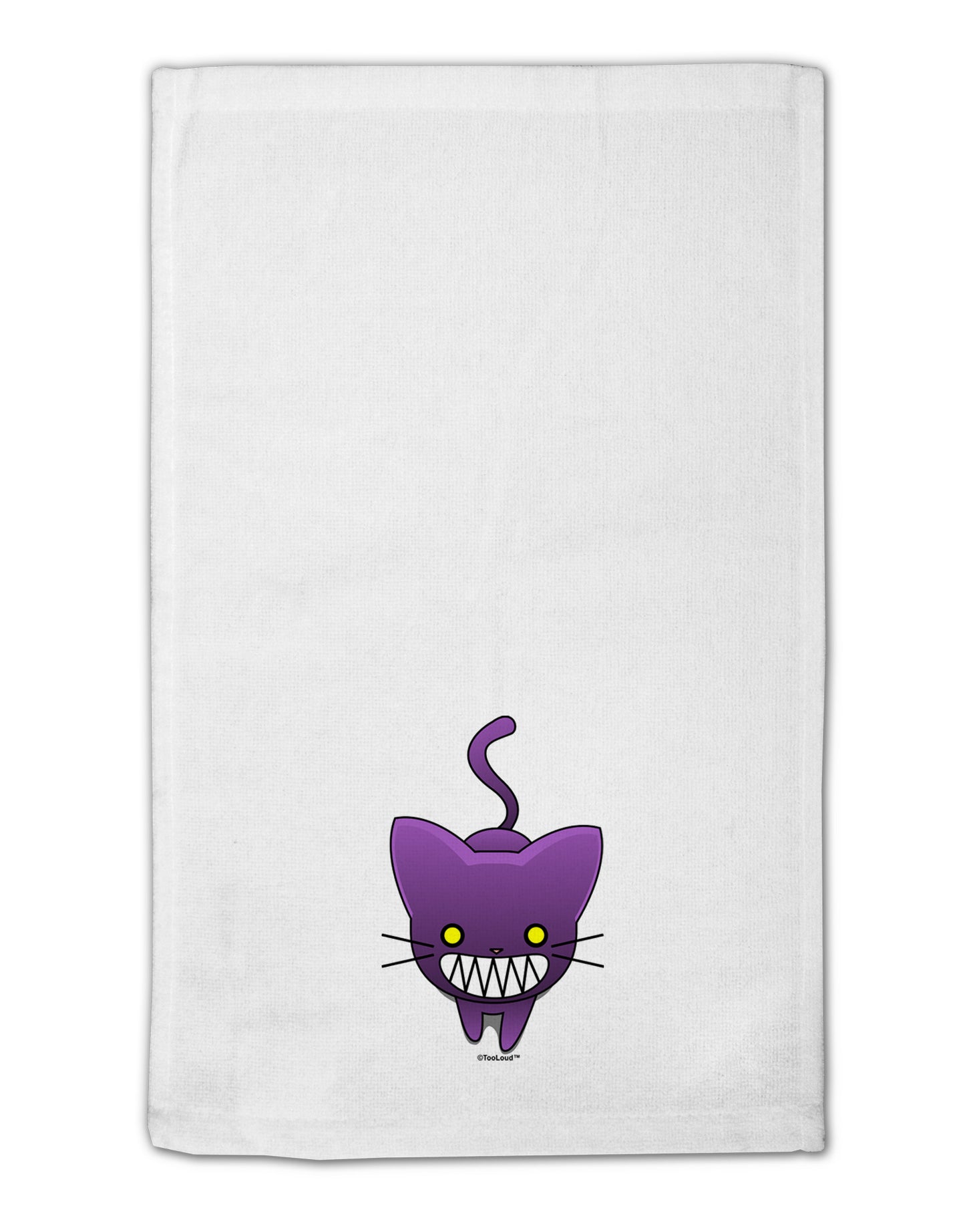 Evil Kitty 11"x18" Dish Fingertip Towel-Fingertip Towel-TooLoud-White-Davson Sales